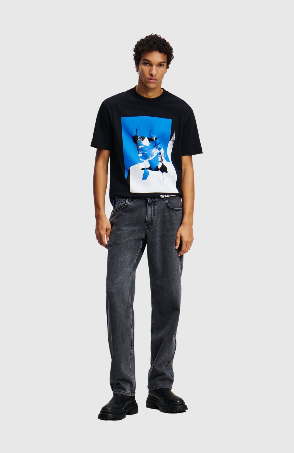Klj Straight Printed Denim
