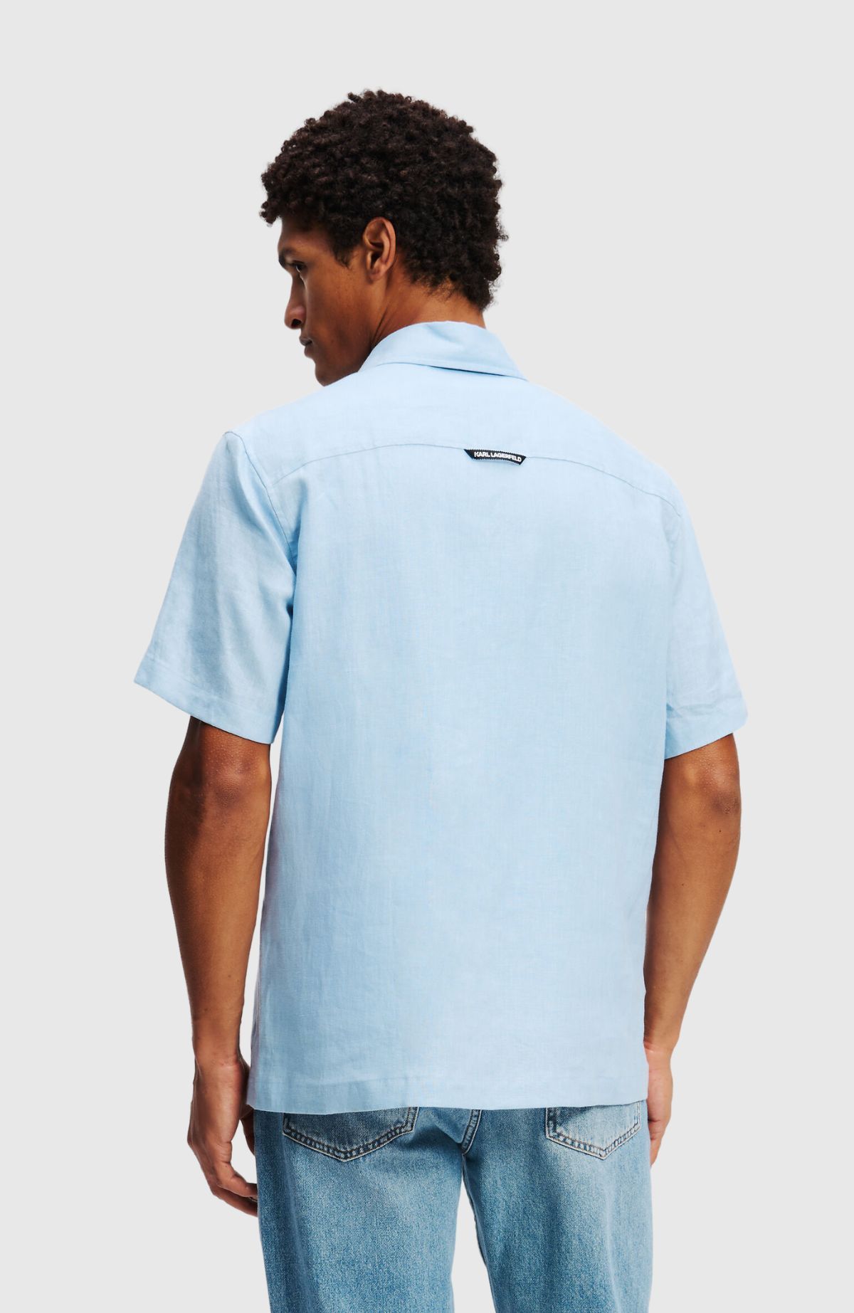 Sslv Kl Embroidery Linen Shirt