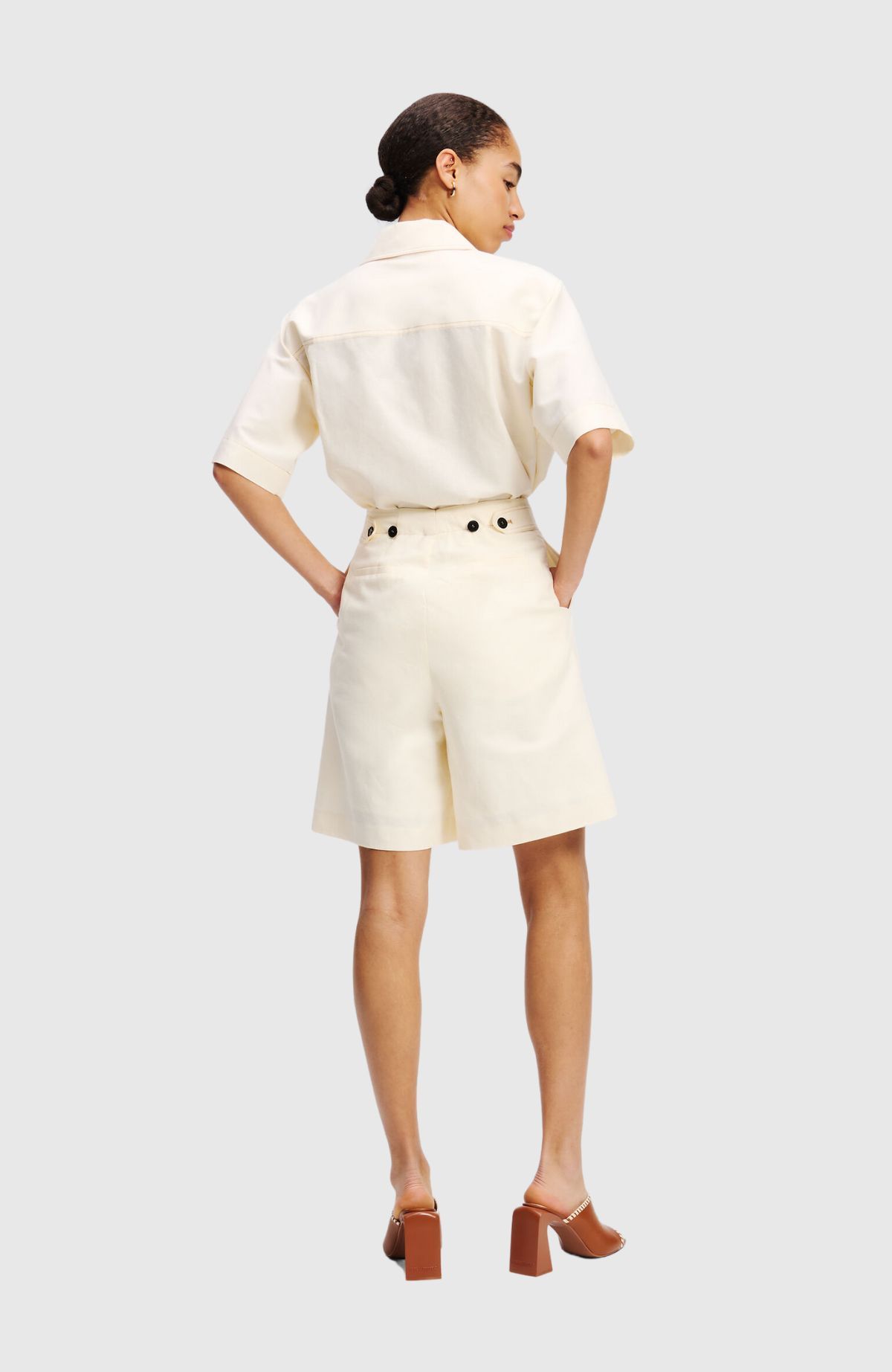 Linen Blend Shorts
