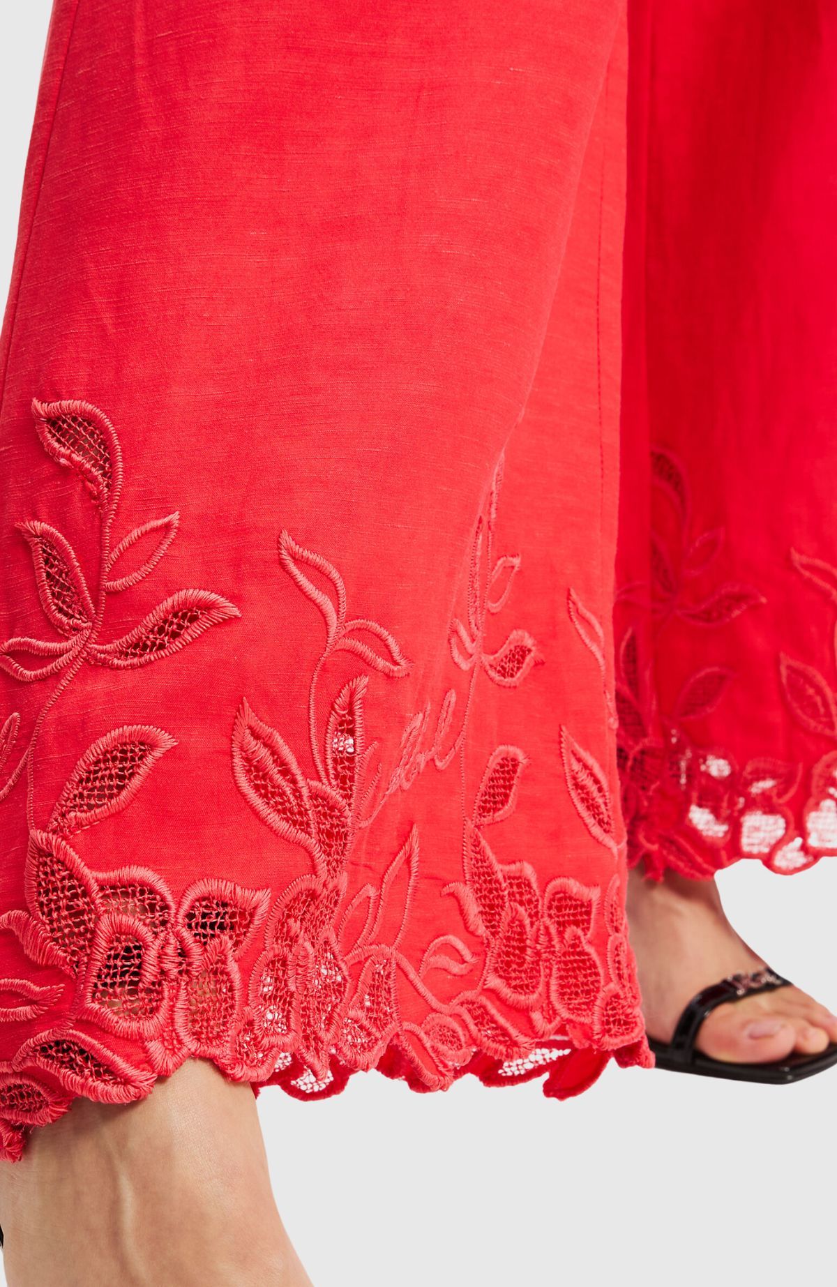 Embroidery Cut Out Culotte