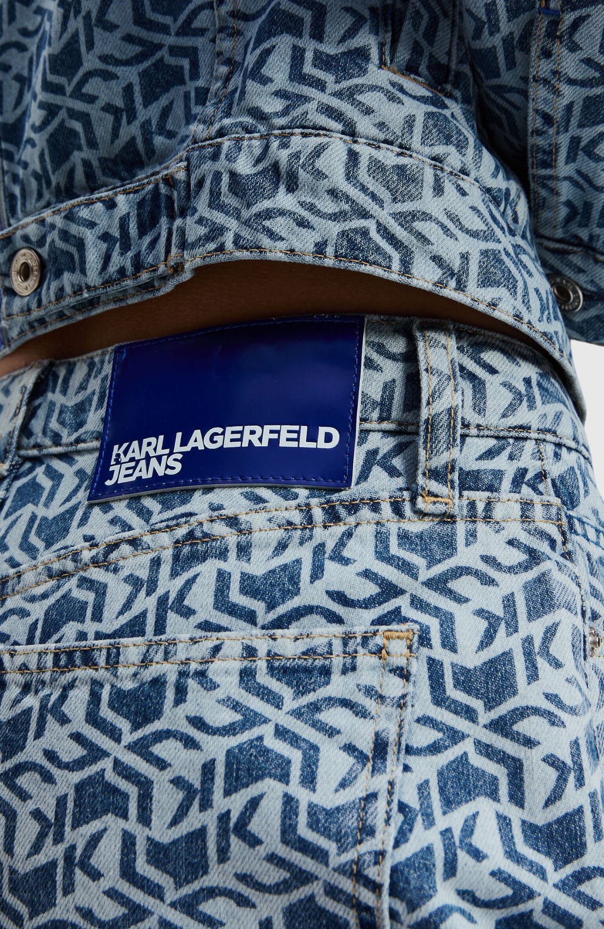 Klj Mom Aop Denim