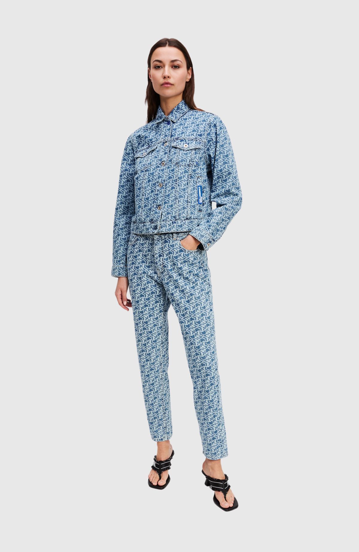Klj Mom Aop Denim