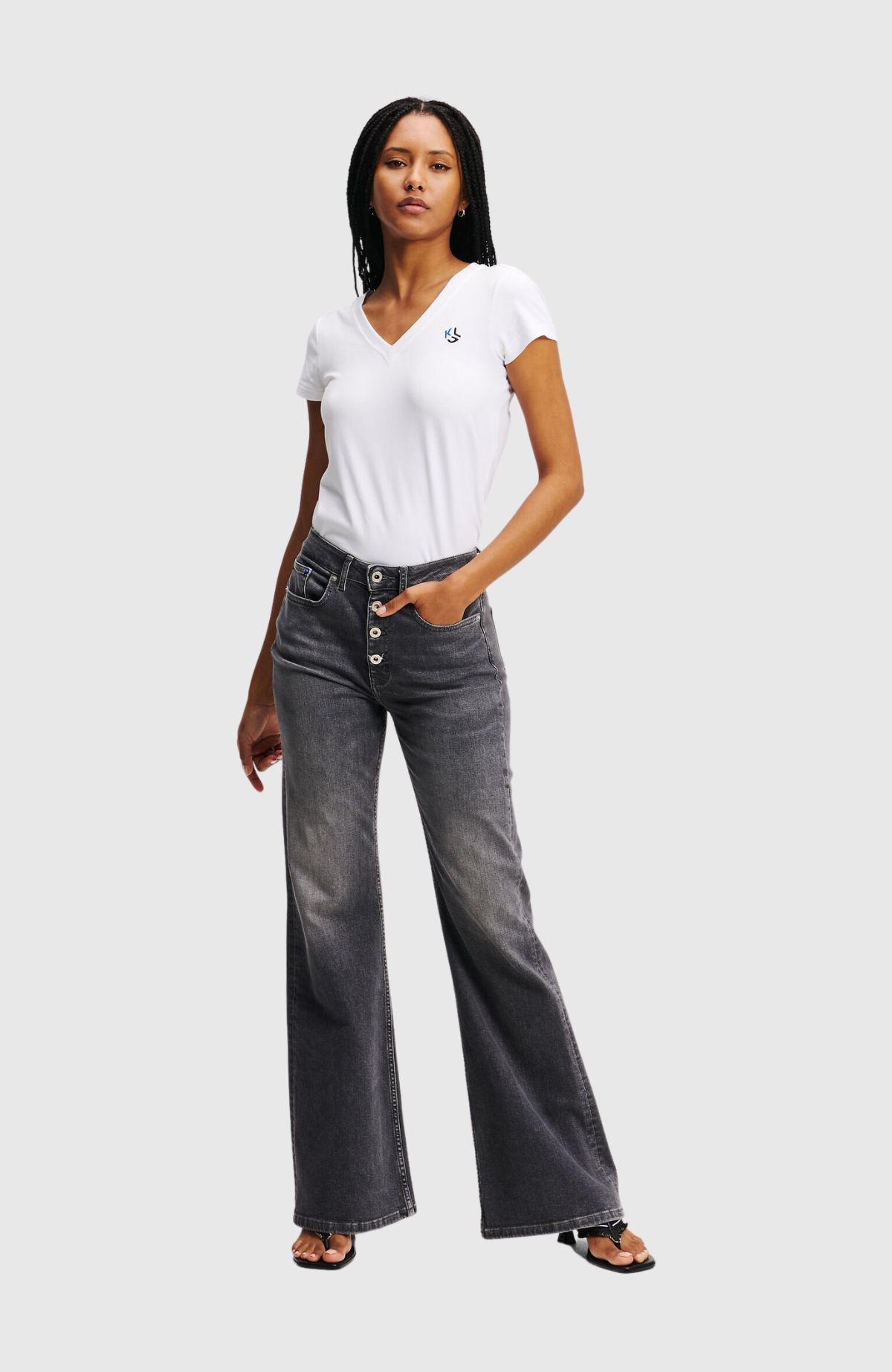Klj Hr Flared Shank Denim