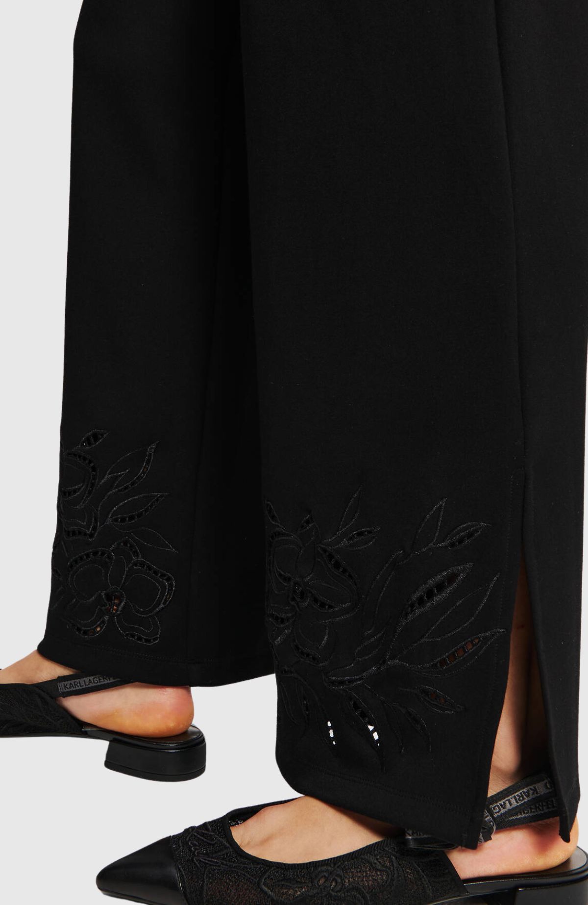 Orchid Embroidery Sweatpants