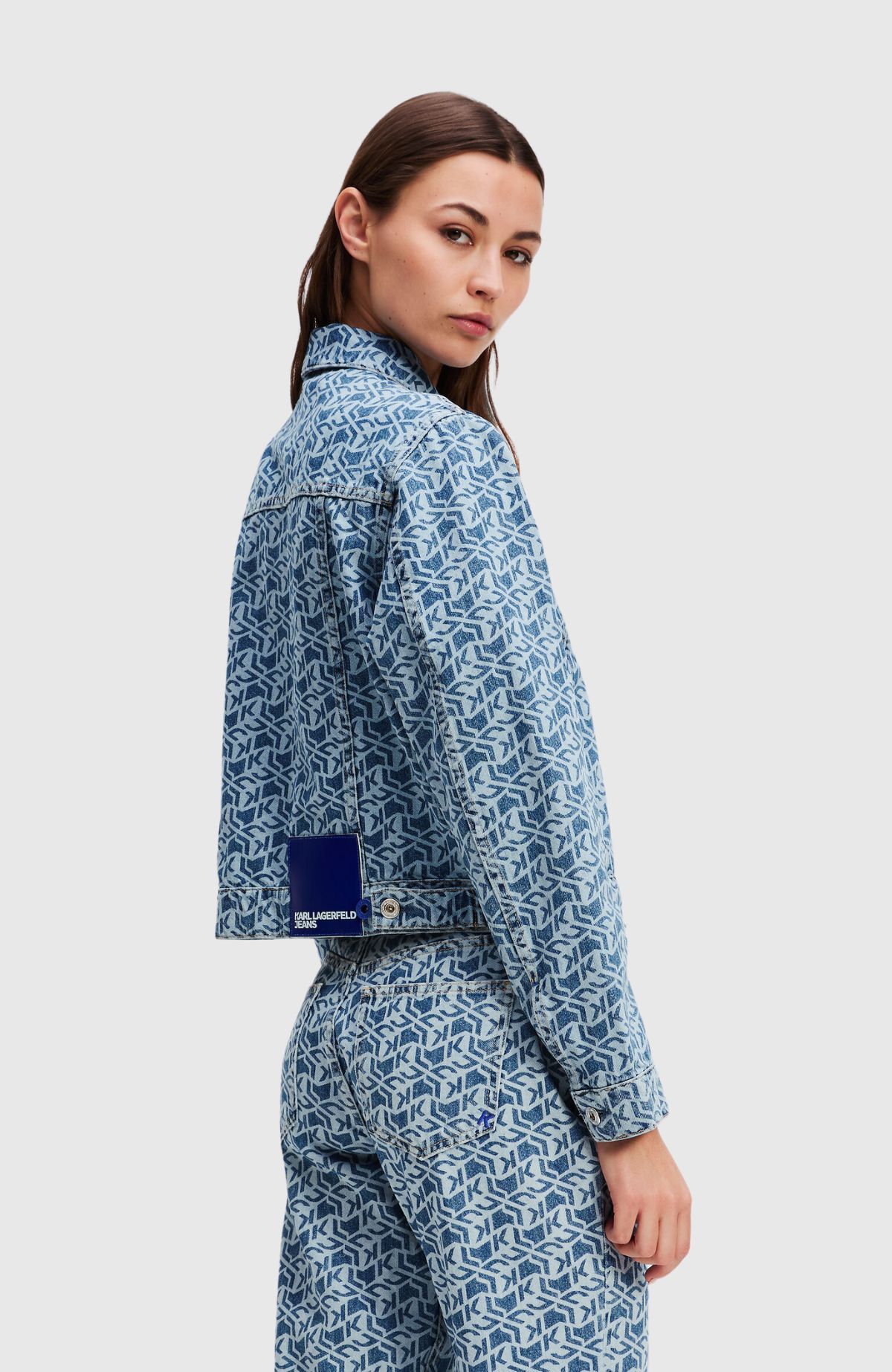 Klj Regular Aop Denim Jacket