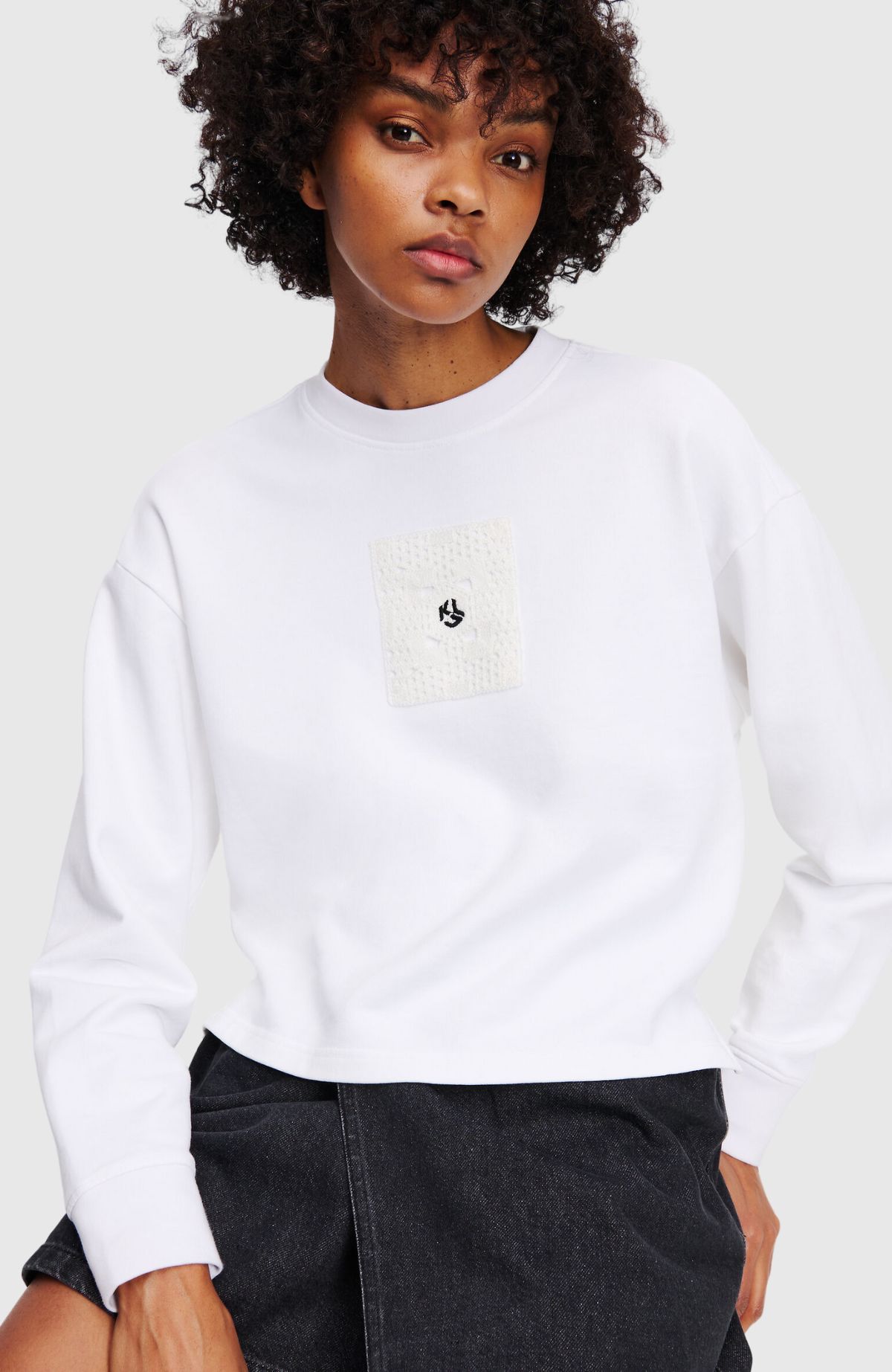 Klj Regular Crochet Sweat