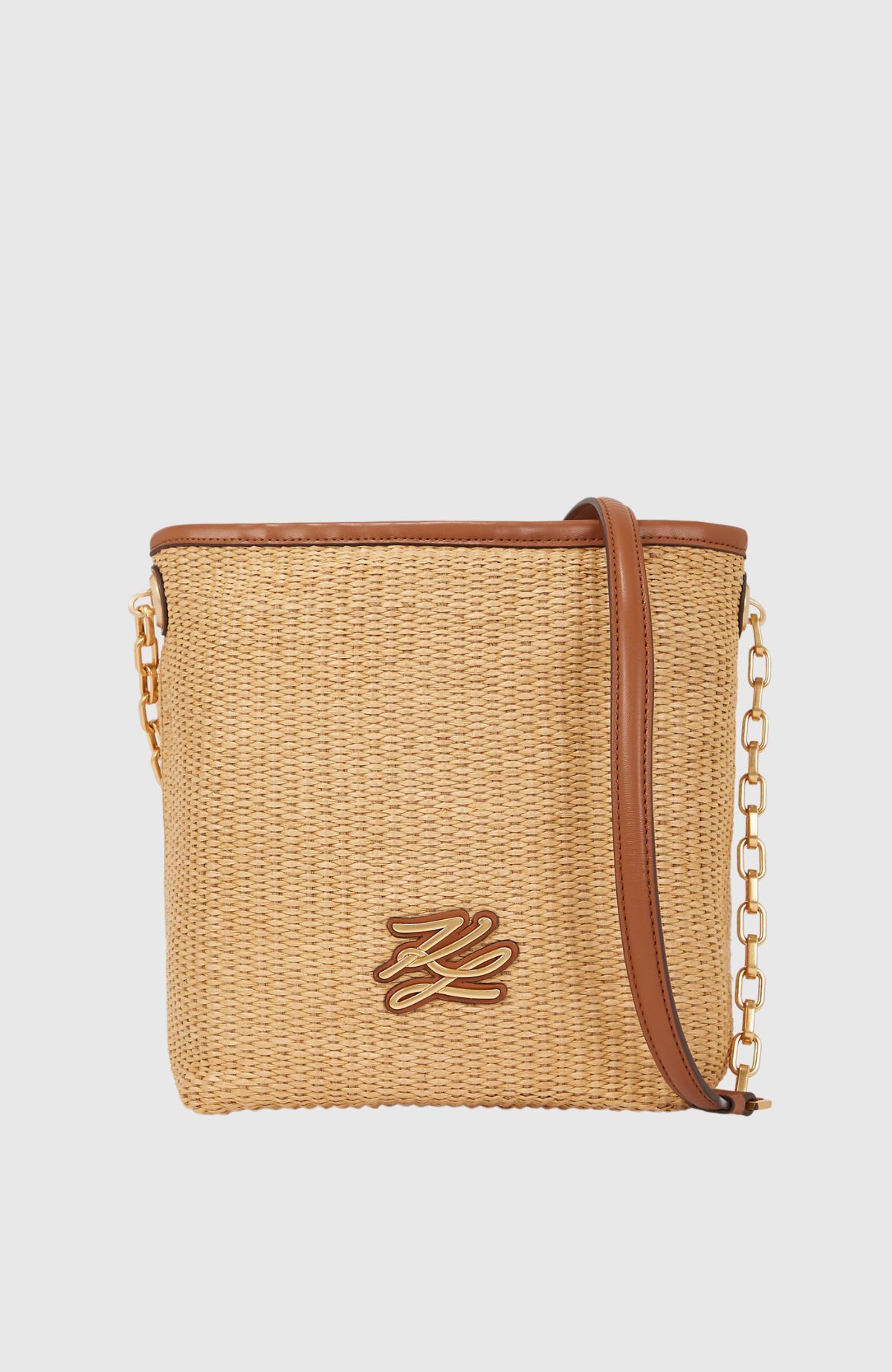 K/Autograph Sm Bucket Raffia