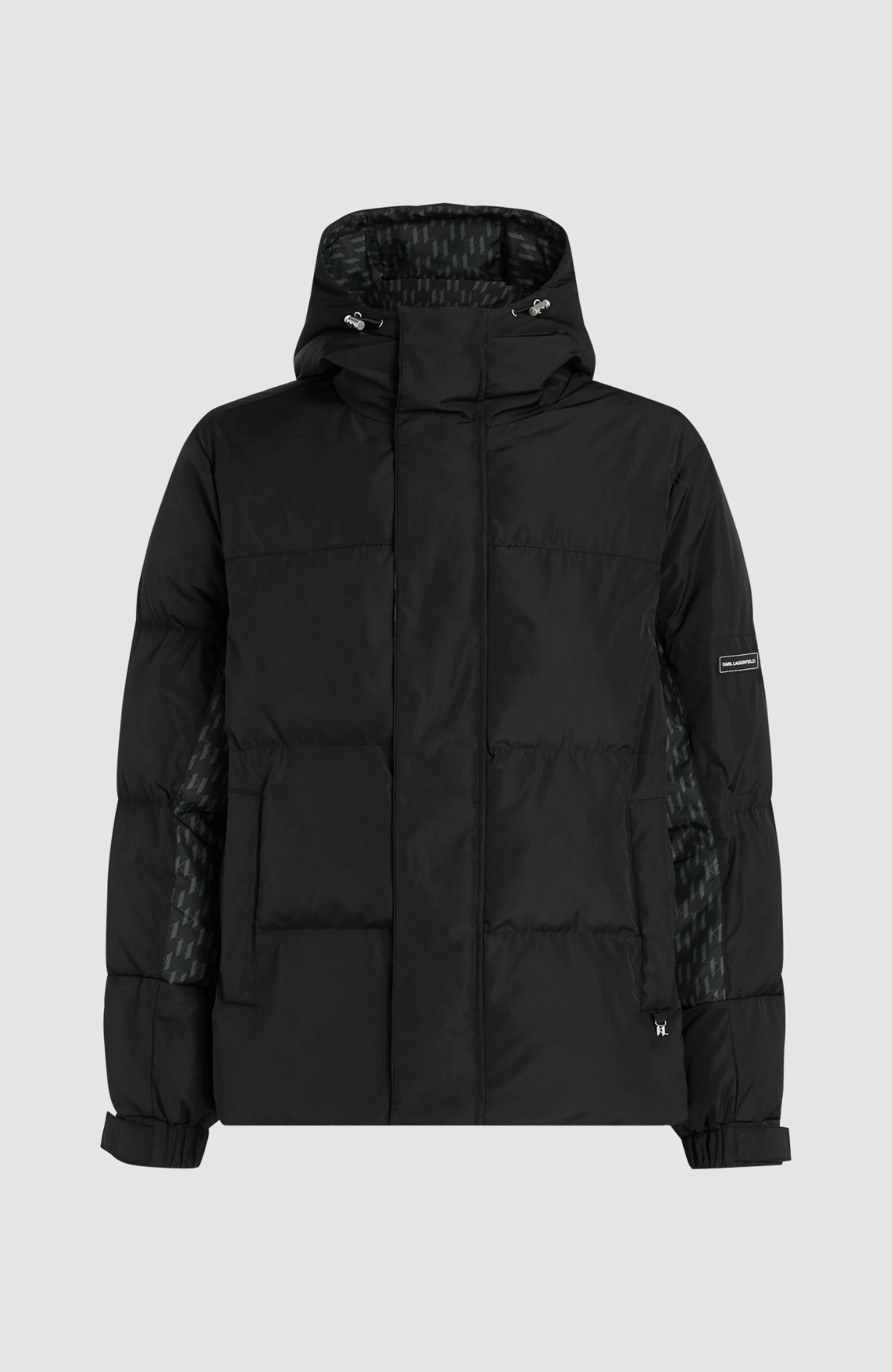 Short Puffer W/ Contrast