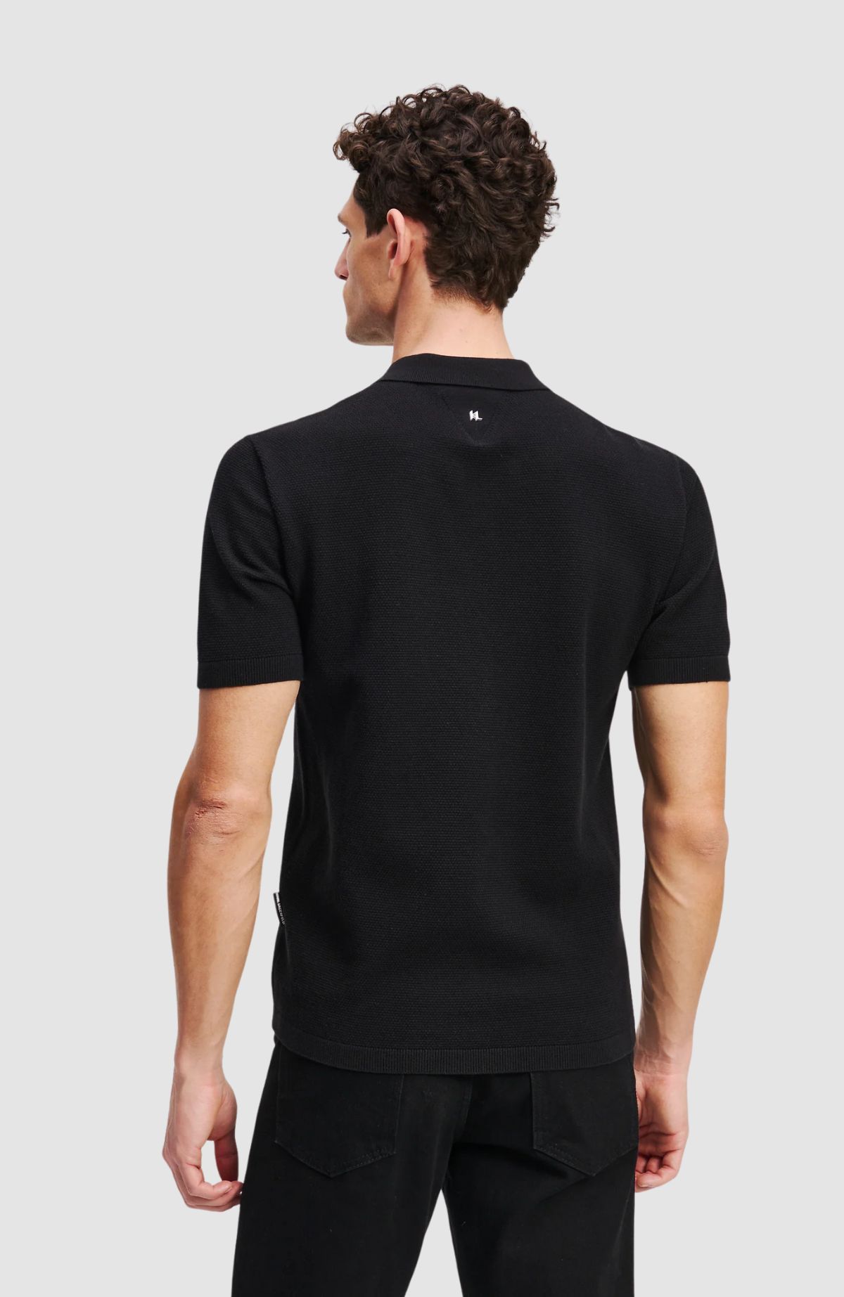 Kl Sslv Zip Up Polo