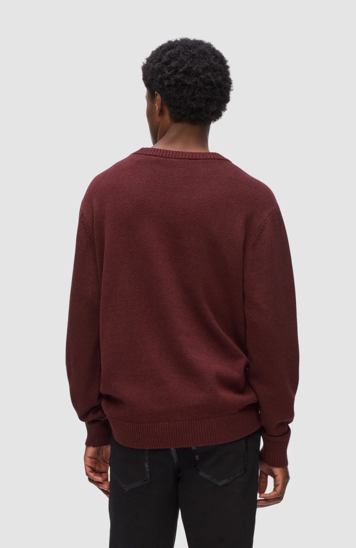 Contrast Logo Crew Neck