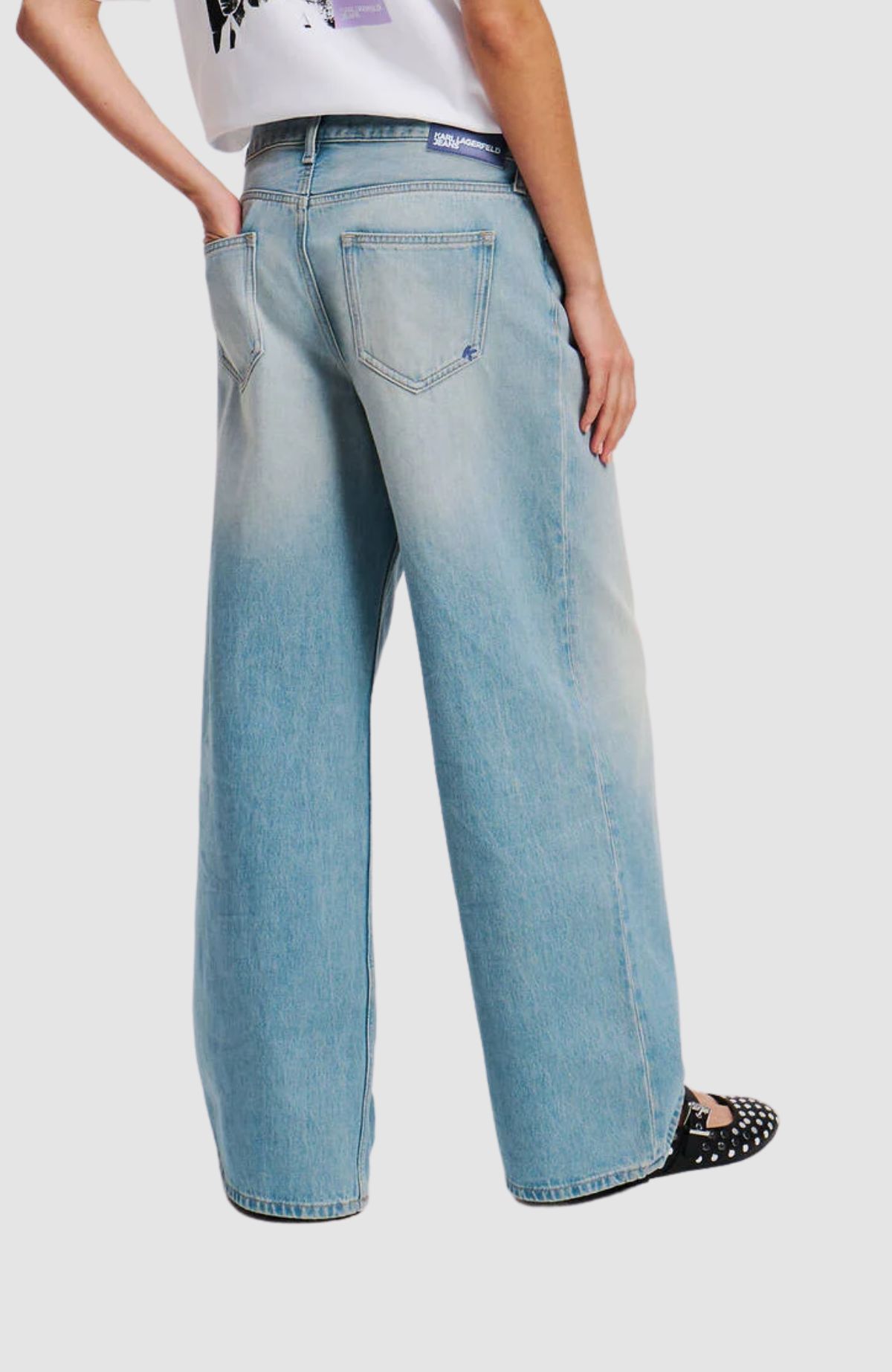 Klj Lr Wide Leg Pleated Denim
