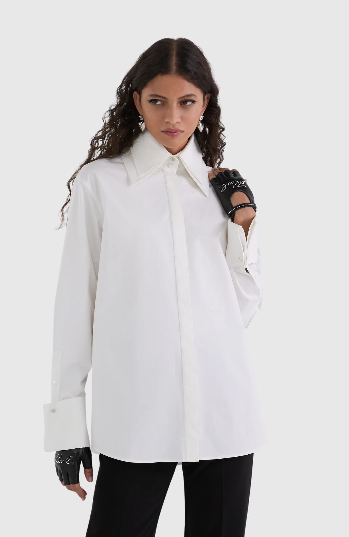 Double Collar Poplin Shirt