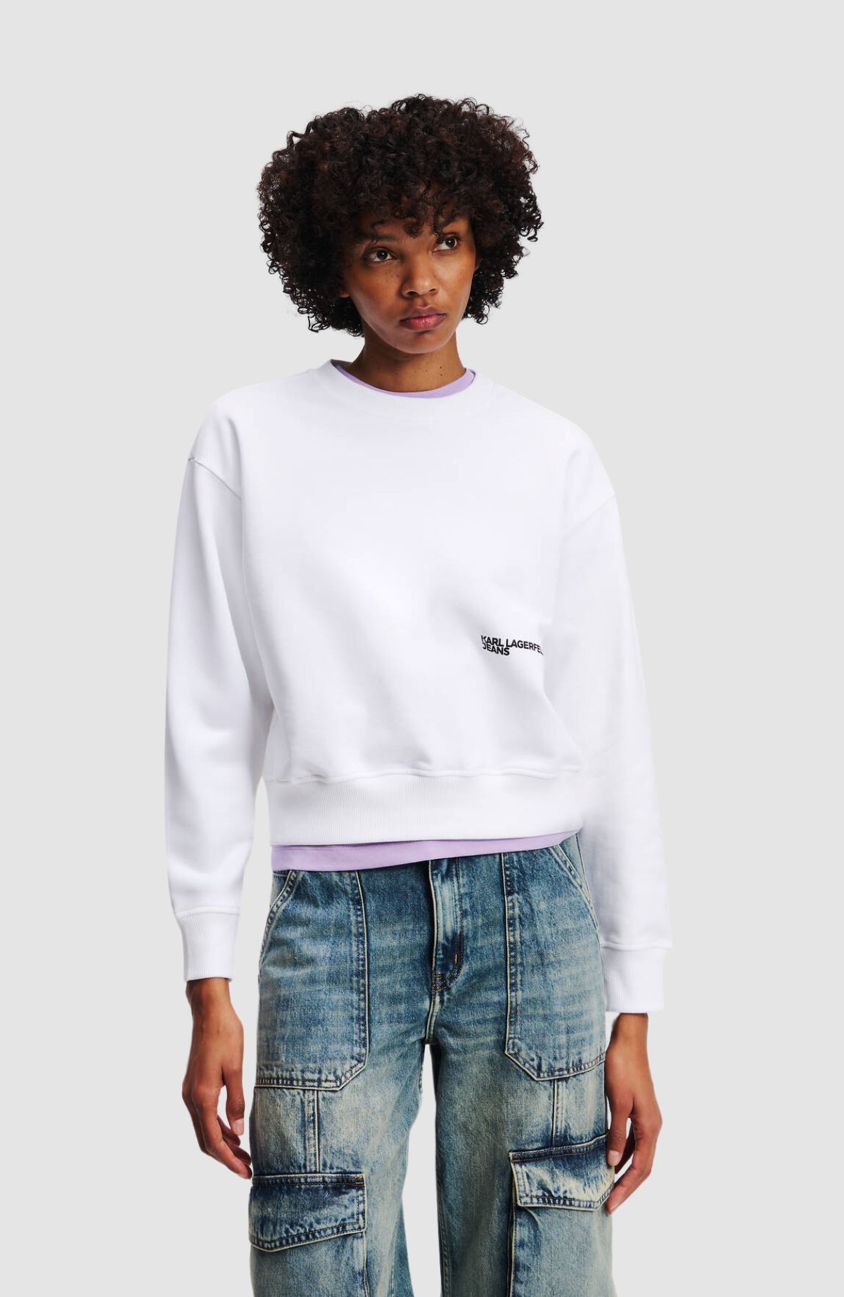 Klj Reg Box Floral Sweat