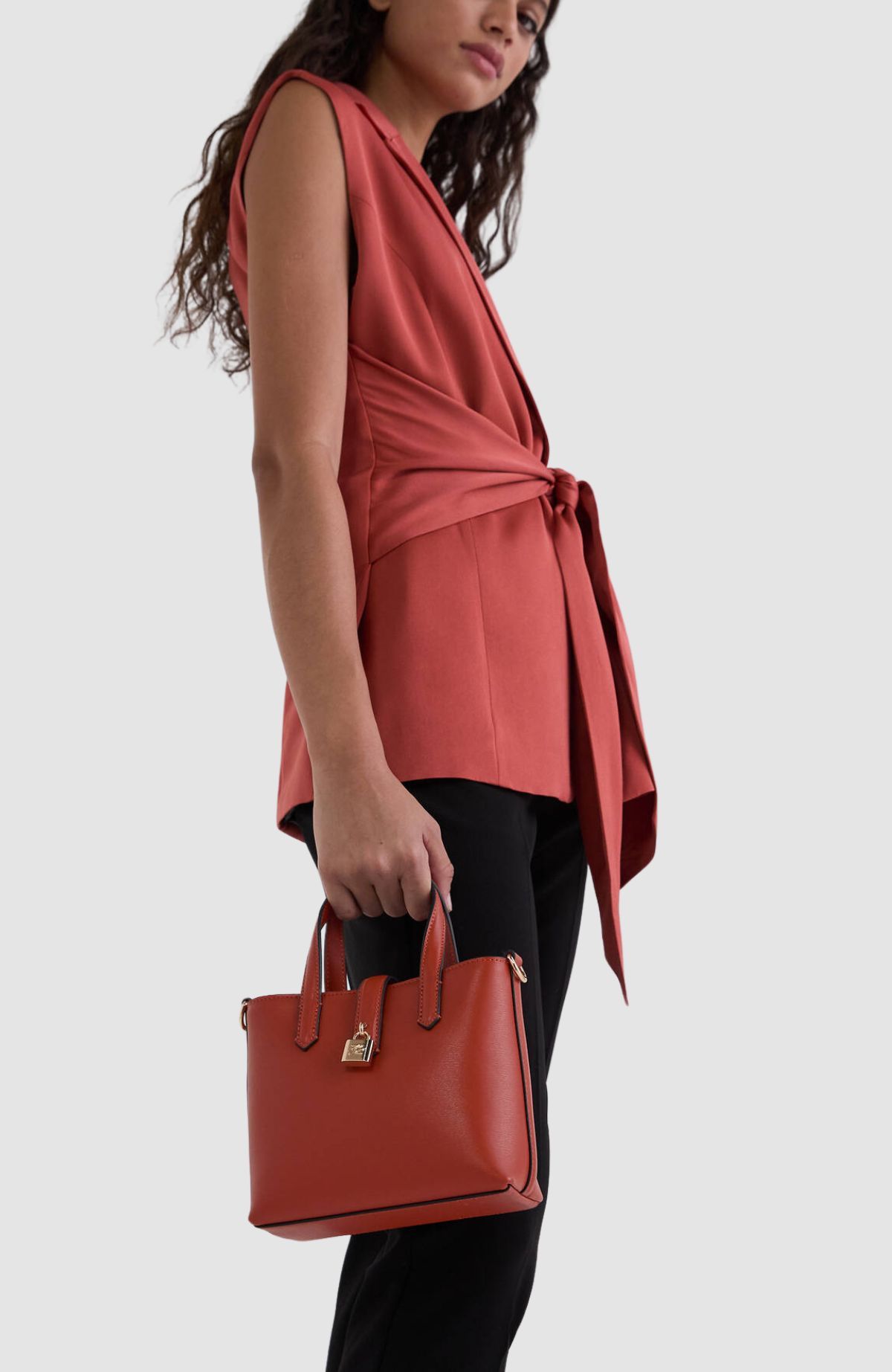 K/Autograph Padlock Mini Tote