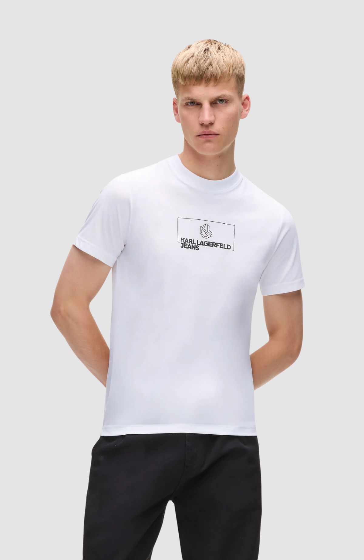 Klj Slim Outline Logo Tee