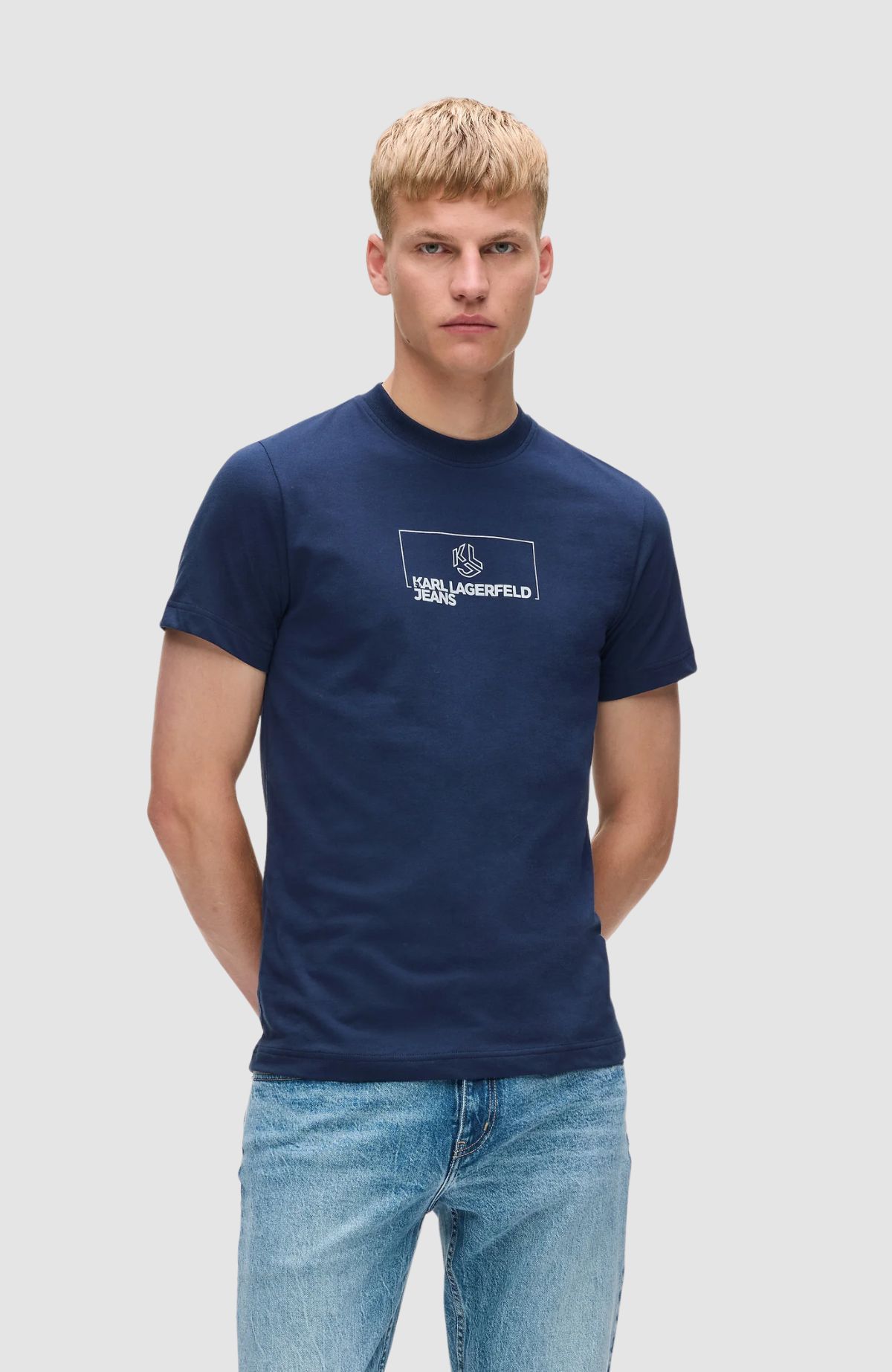 Klj Slim Outline Logo Tee