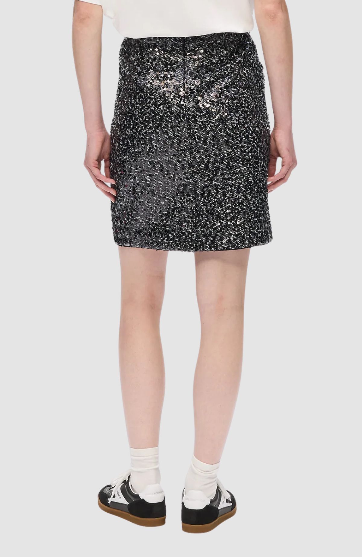 Embellished Tweed Skirt