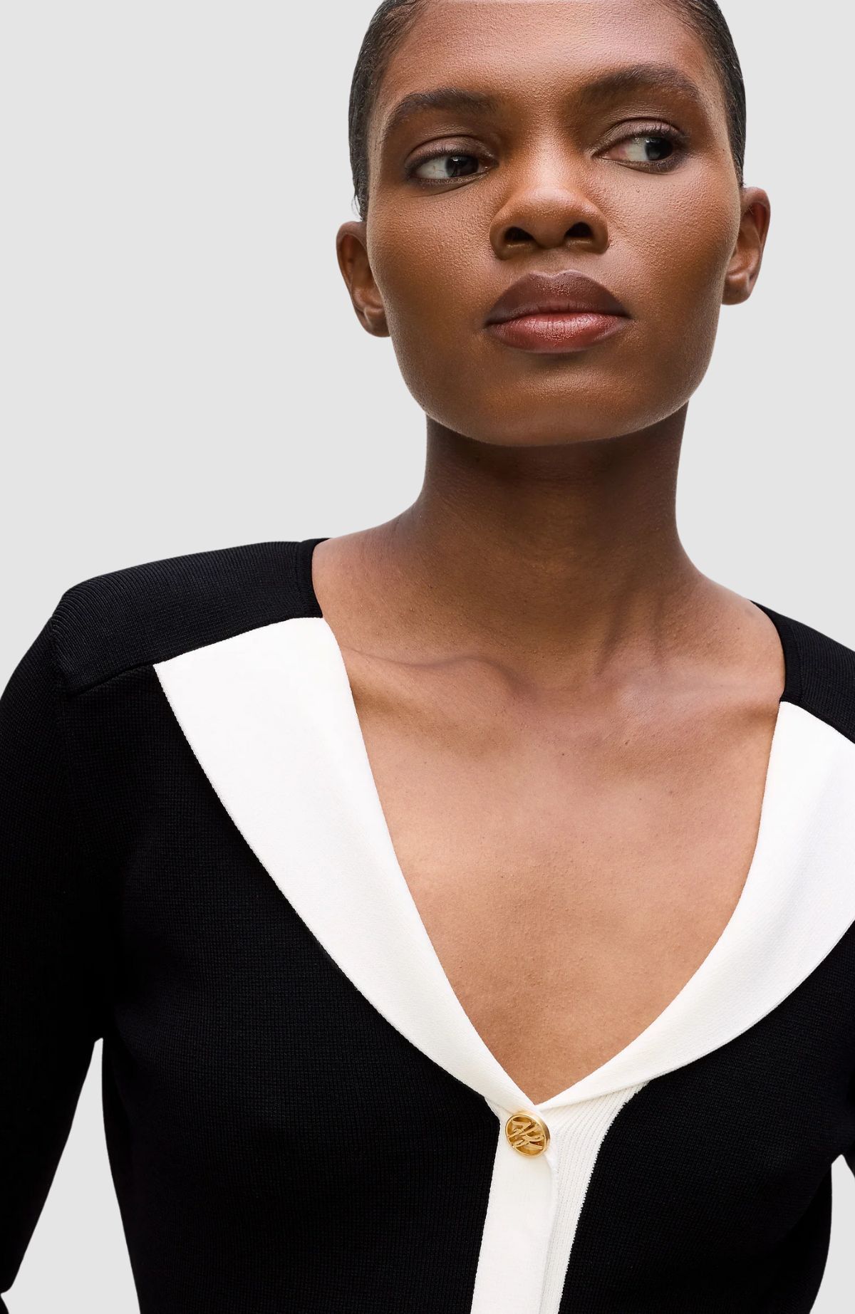 Black And White Knit Dress