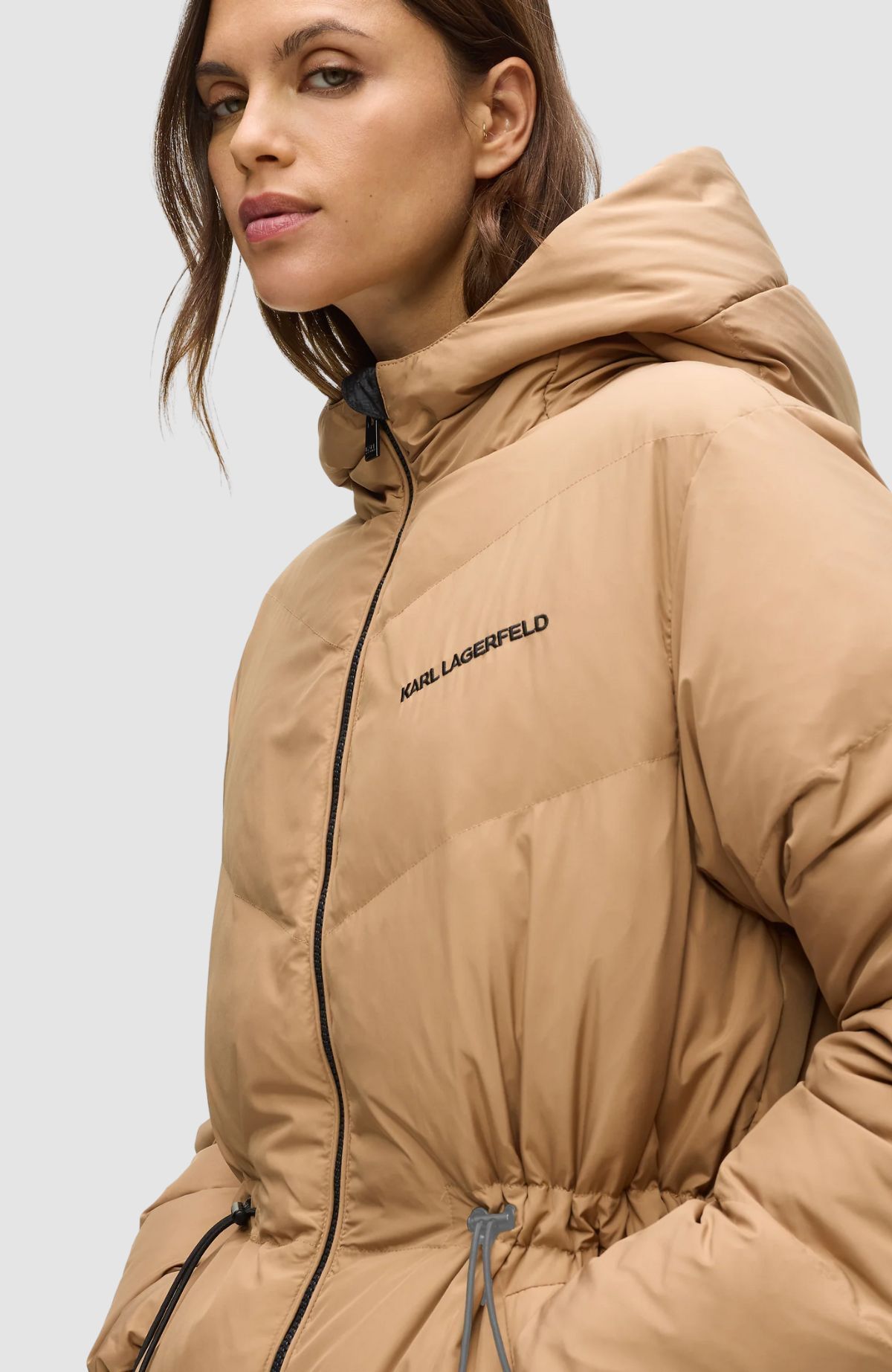 Reversible Long Logo Down Coat