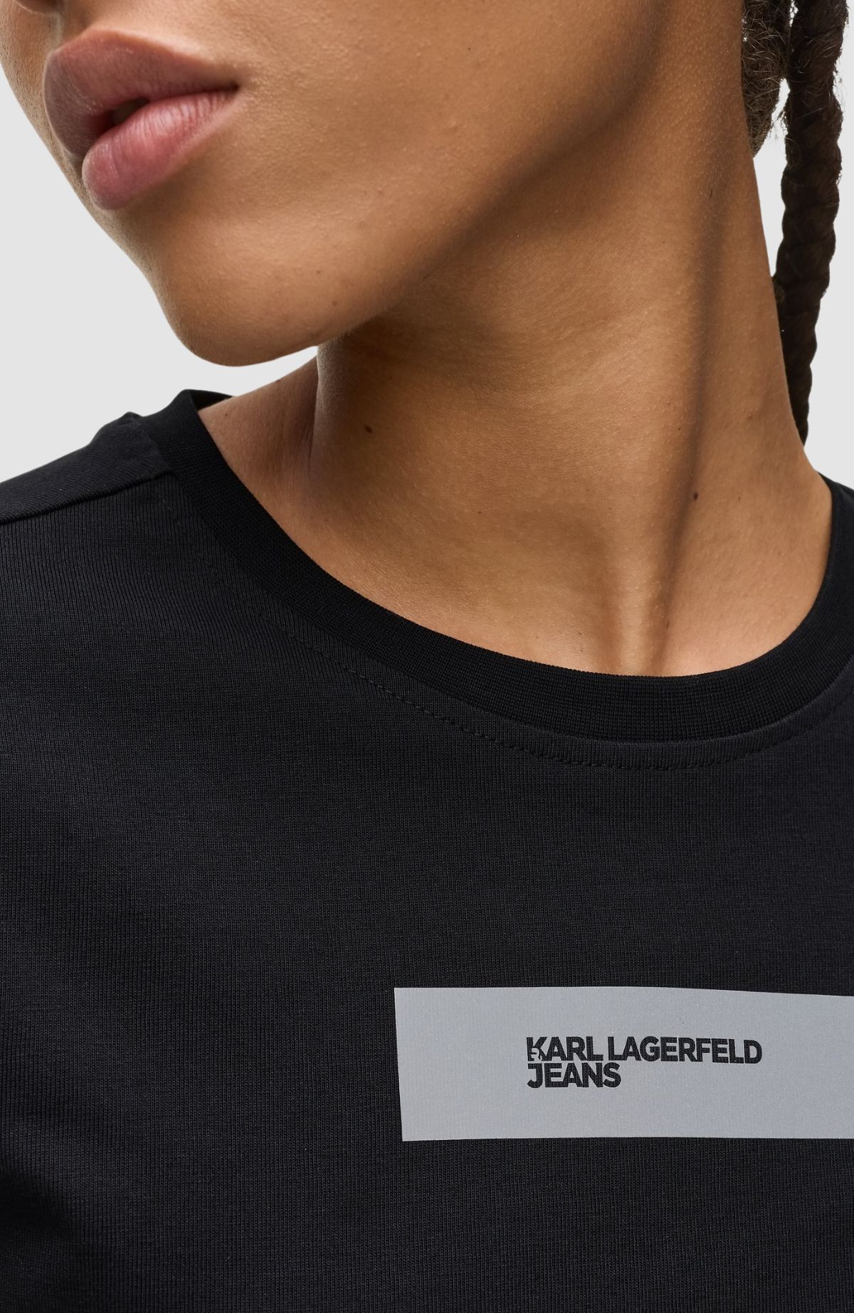 Klj Slim Reflective Logo Tee