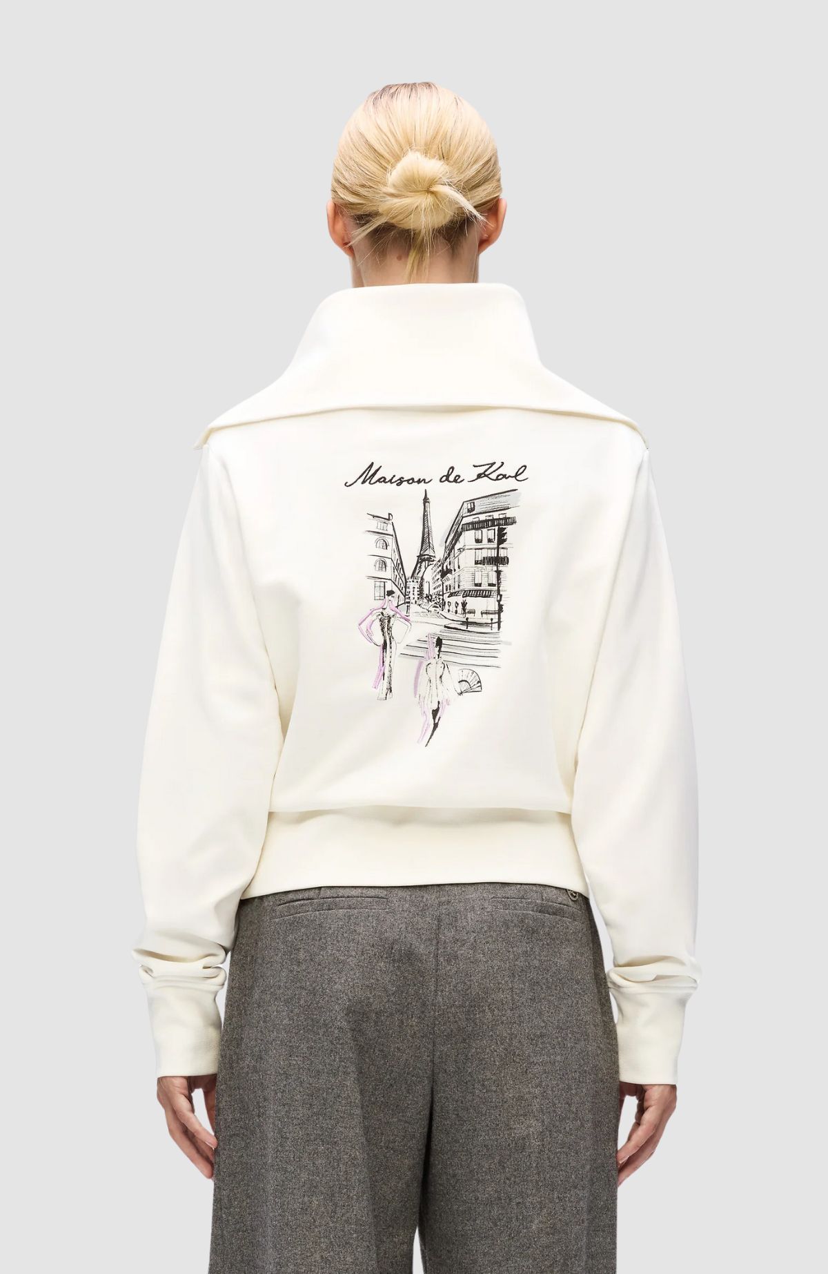 Paris Sketch Eiffel Half Zip