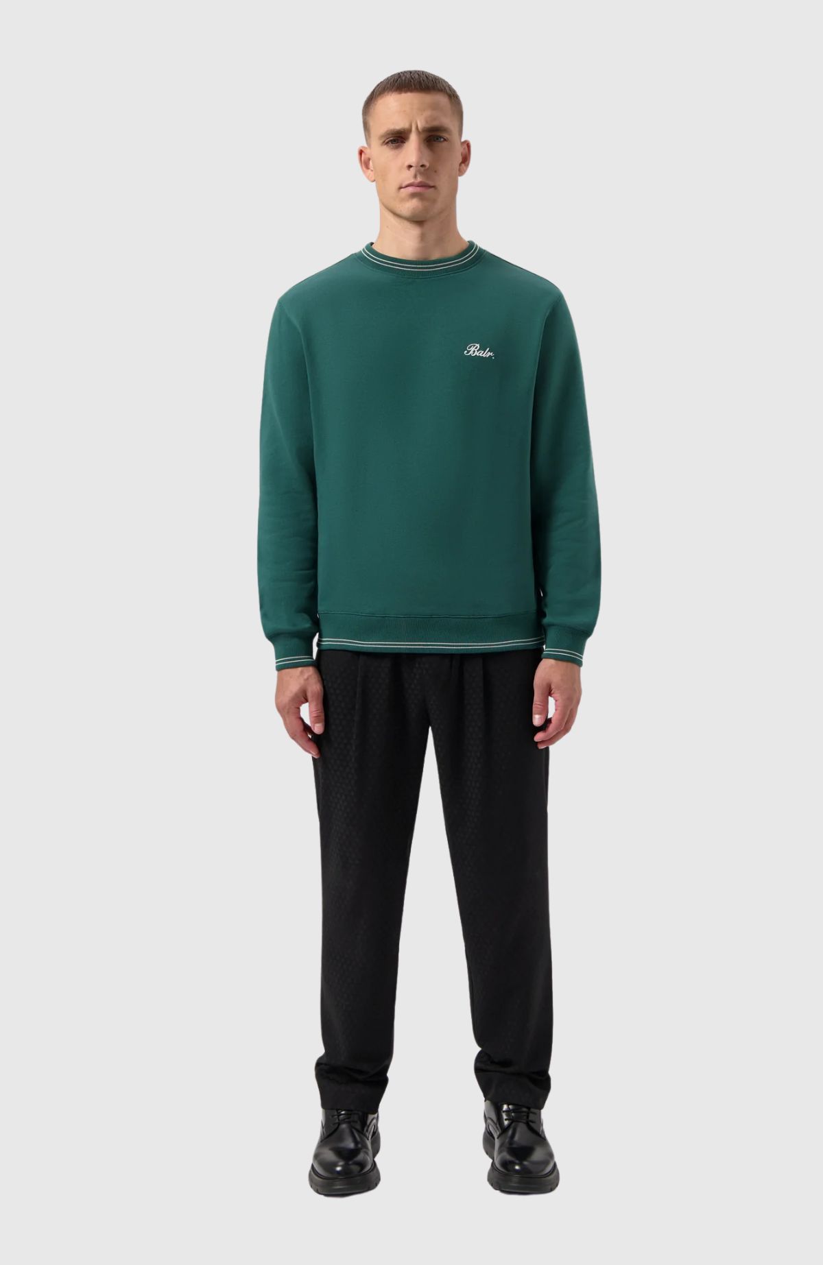 Tape Striped Crewneck