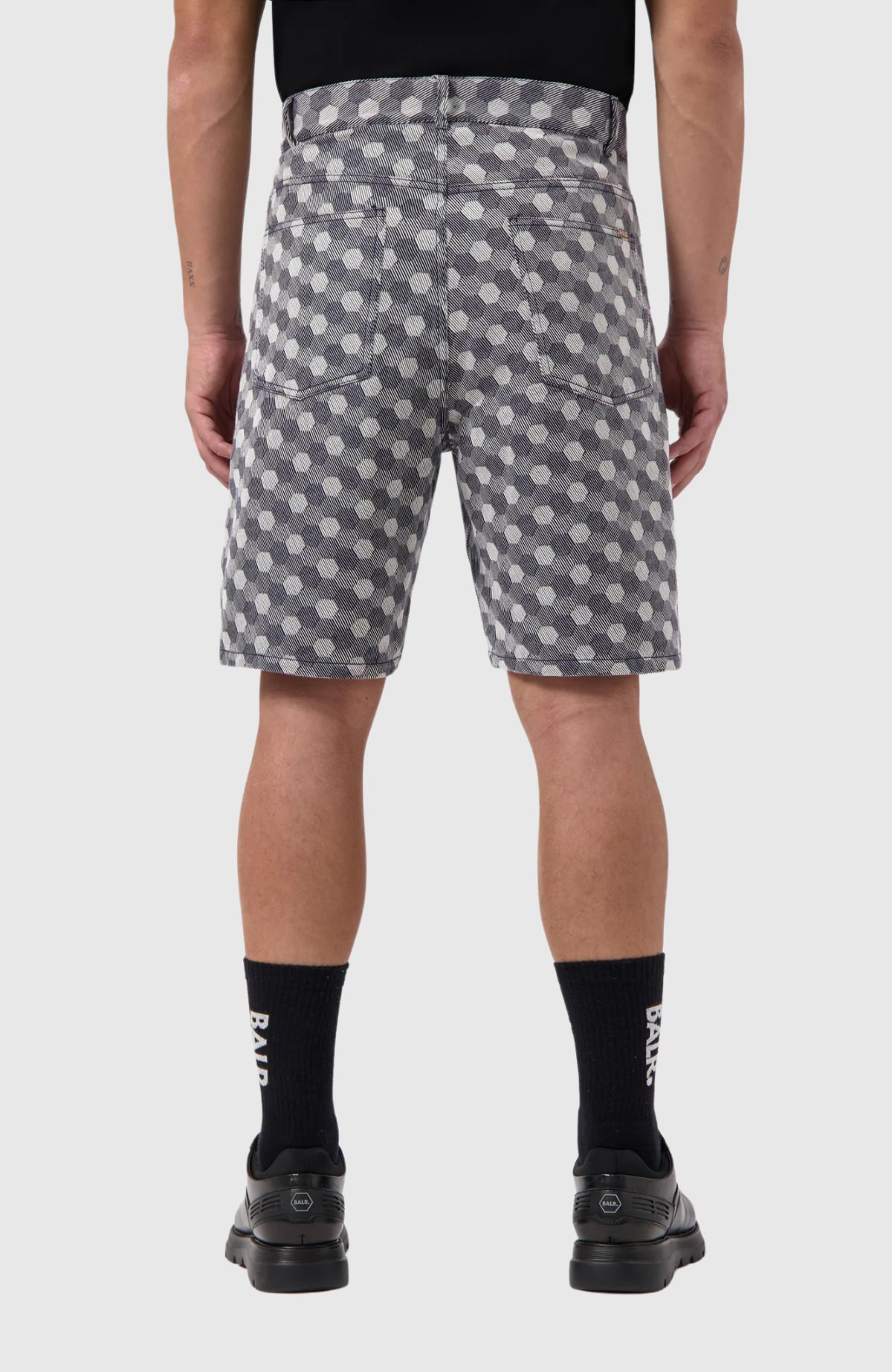 Hex Jacquard Relaxed Shorts