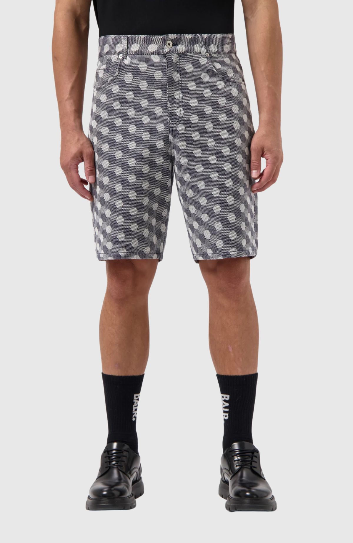 Hex Jacquard Relaxed Shorts