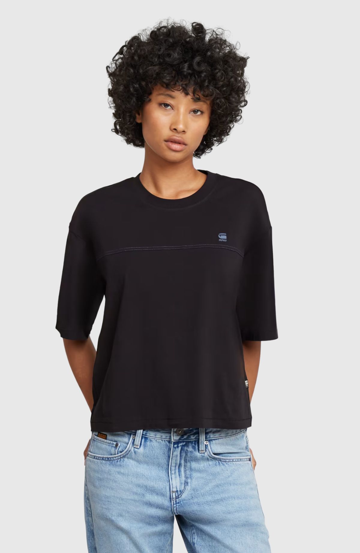 Horizontal seam loose r t wmn