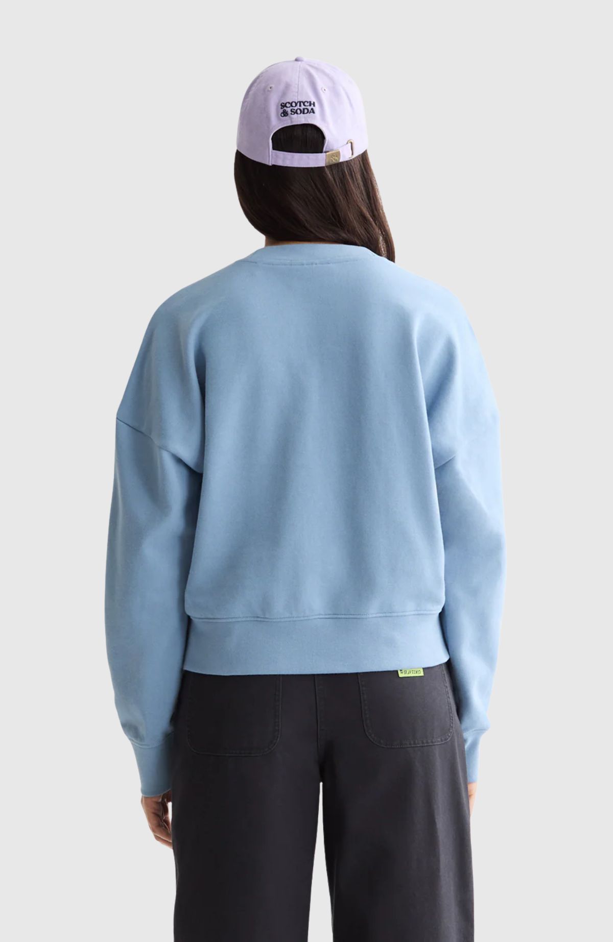 Embroidered logo relaxed fit sweatshirt