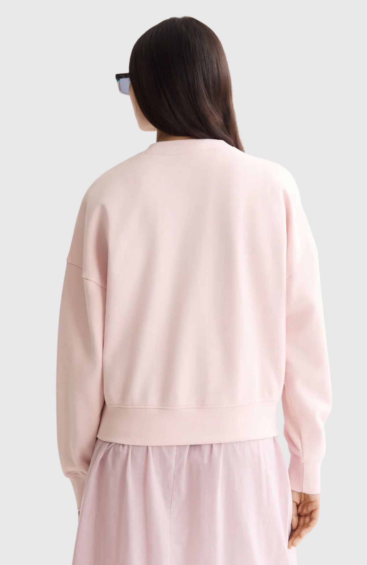 Embroidered logo relaxed fit sweatshirt