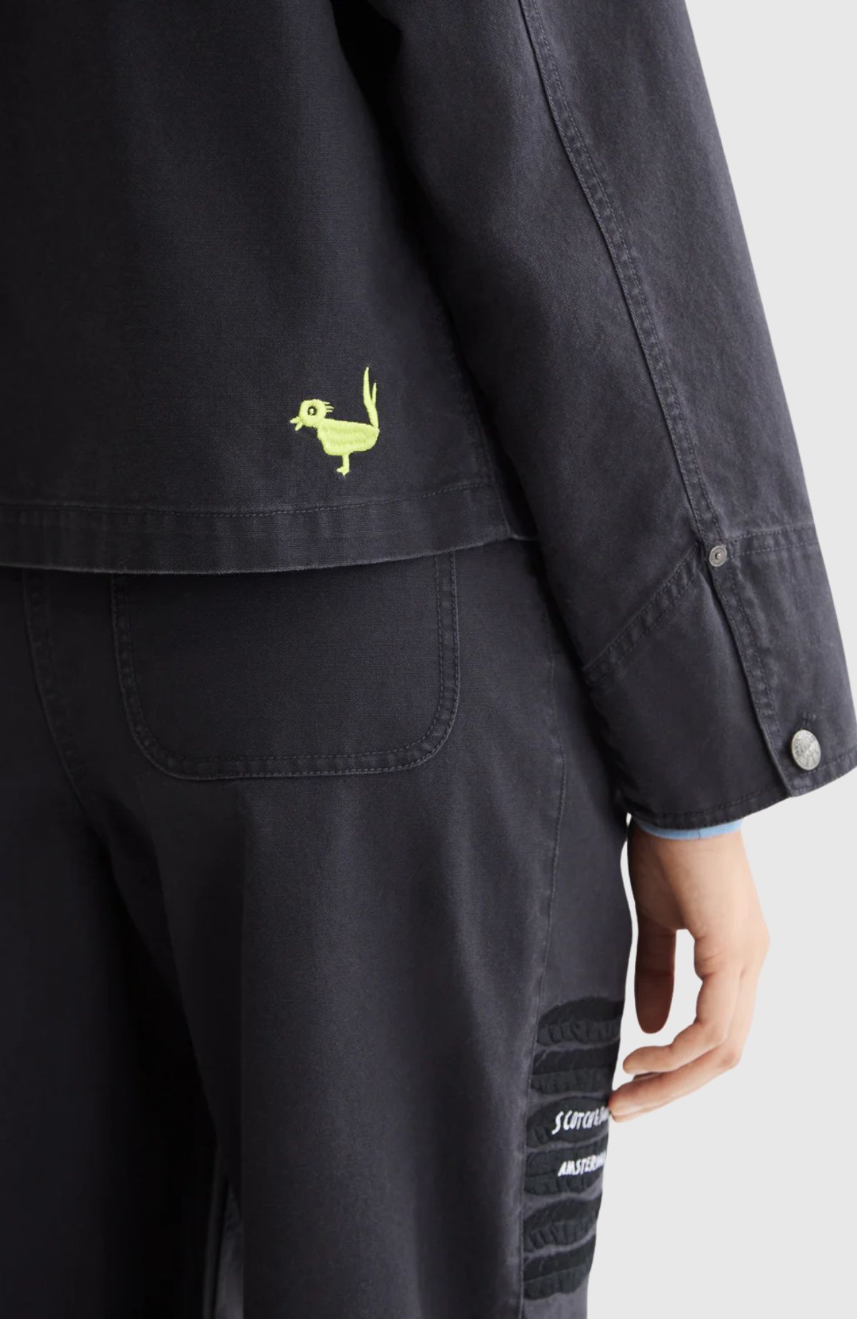 Washed workwear jacket