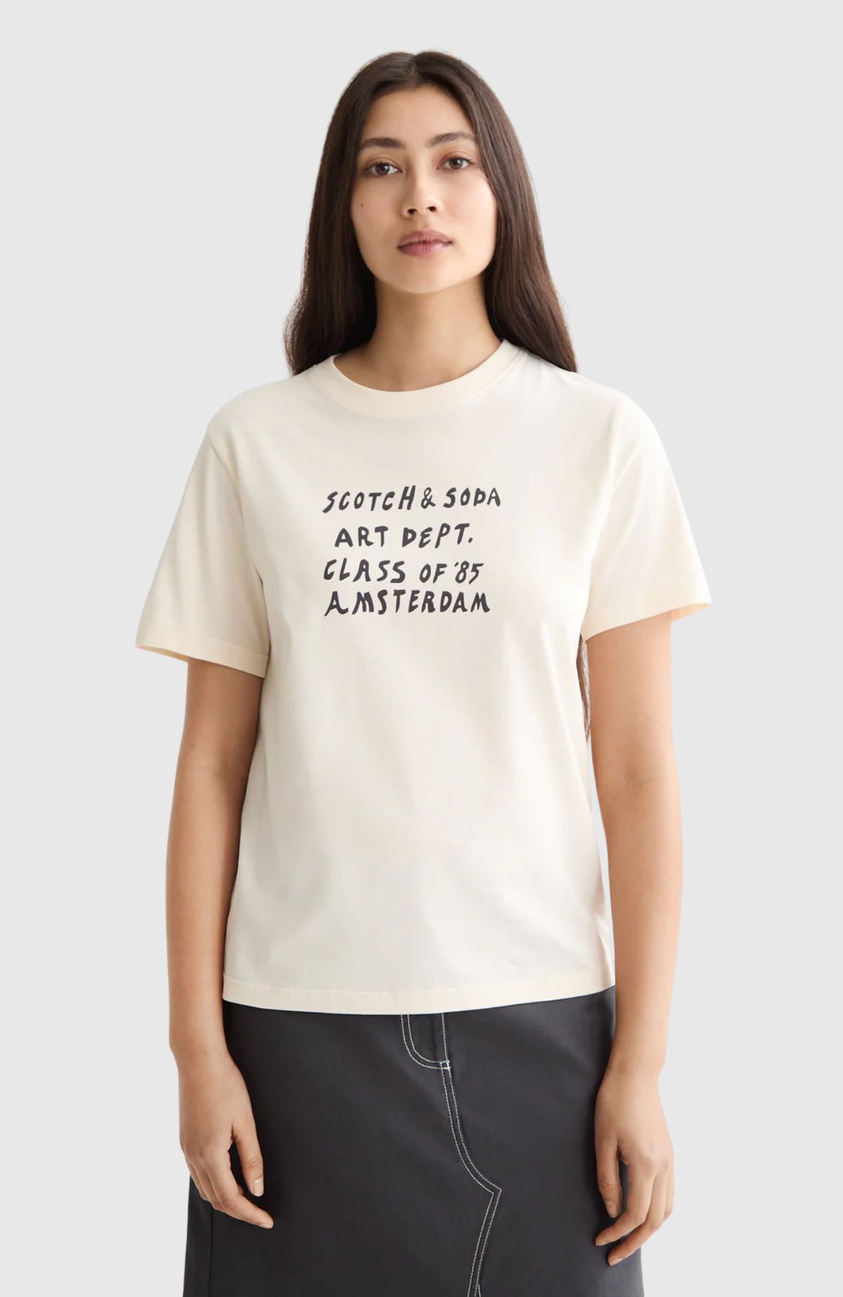 Regular fit T-shirt with chest artwork