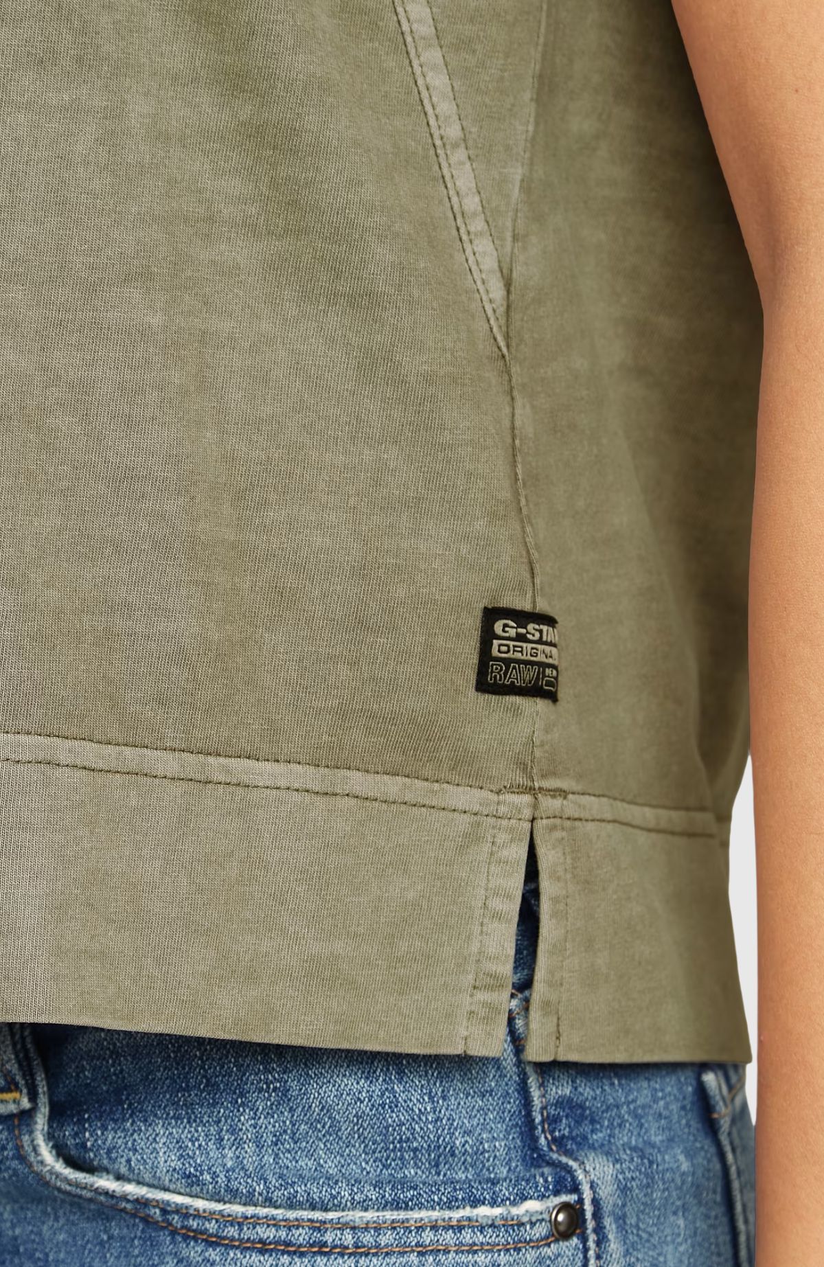 Back Zip Overdyed T Wmn