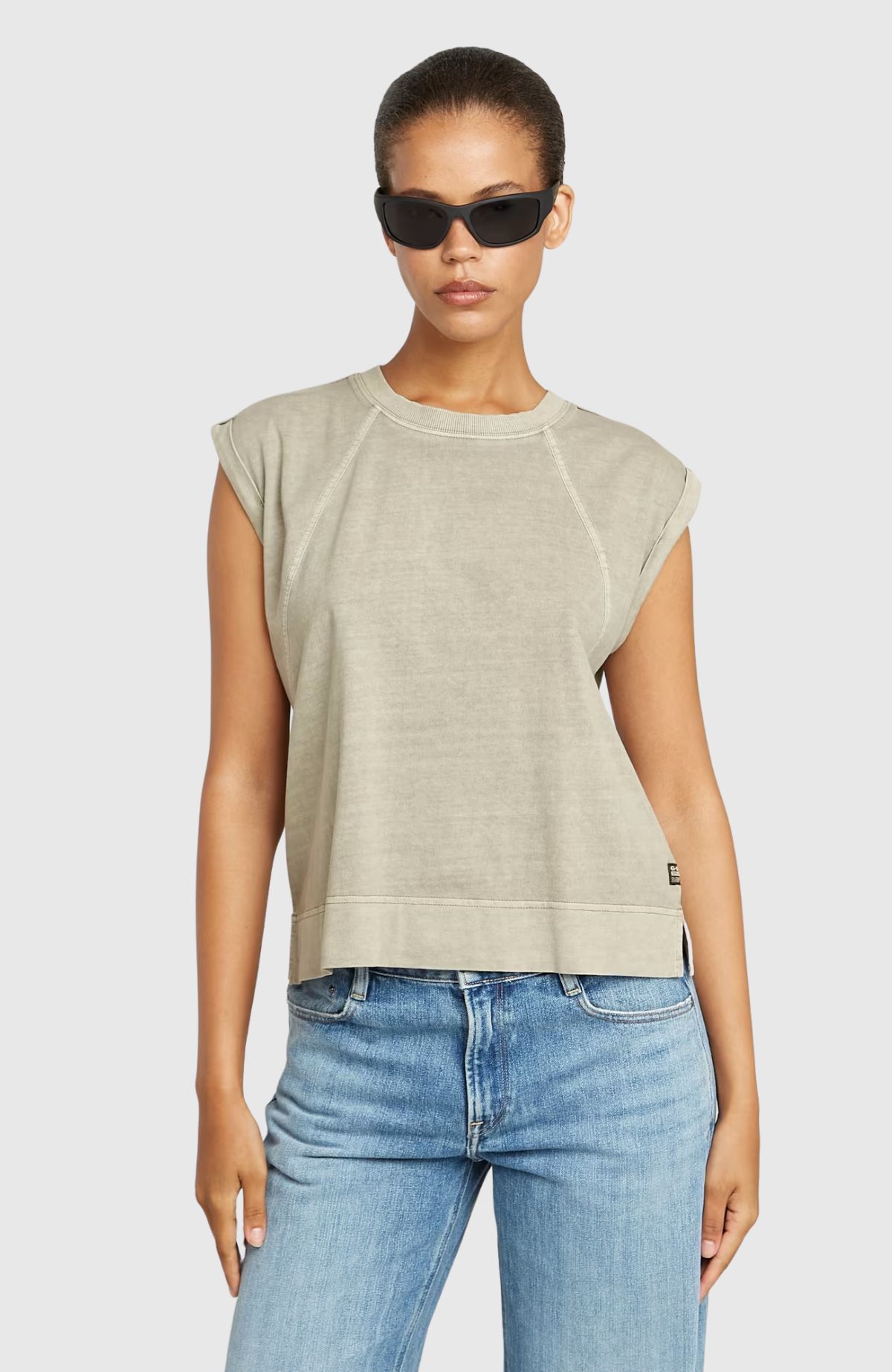 Back Zip Overdyed T Wmn