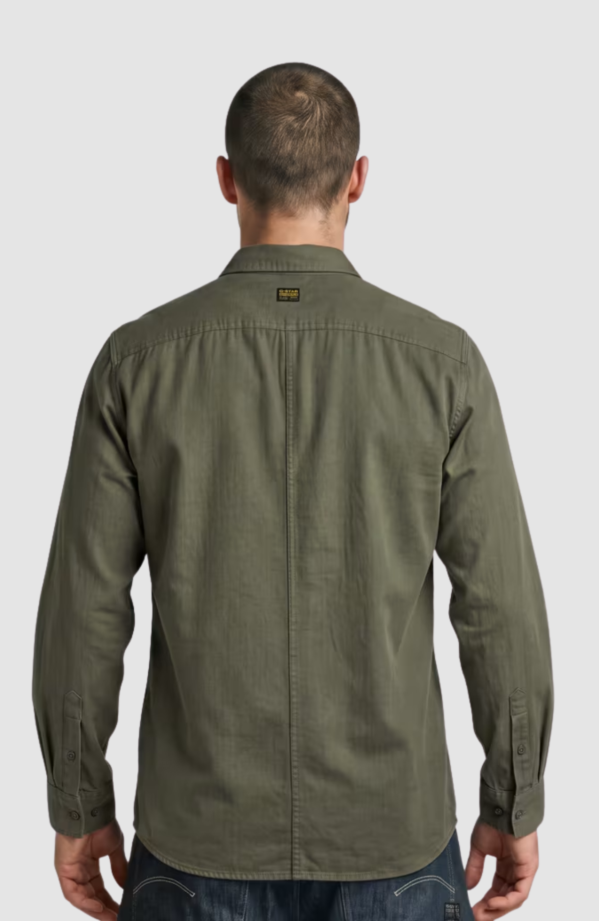 Panelled Pkt Regular Shirt l\s