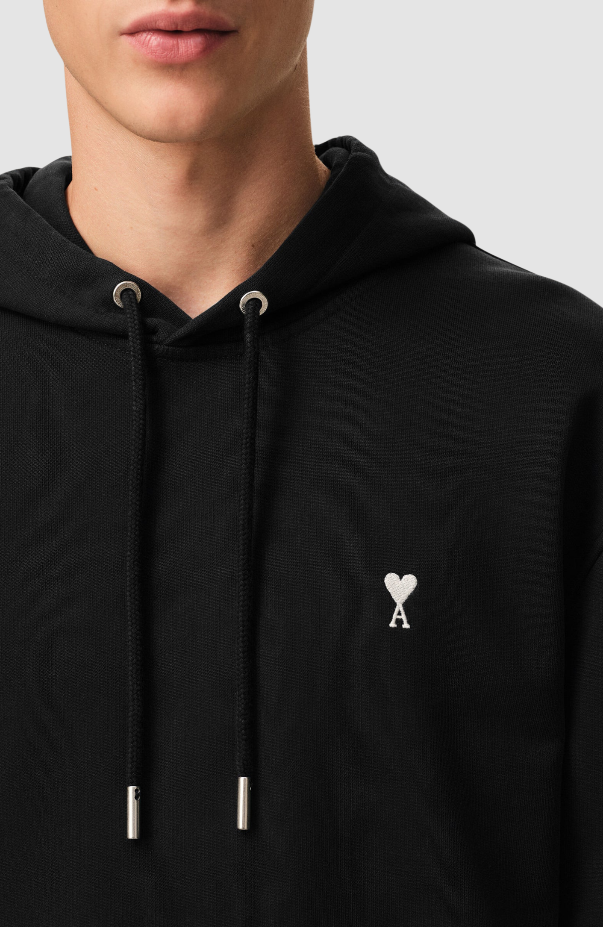 HOODIE WITH CONTRASTED AMI DE COEUR