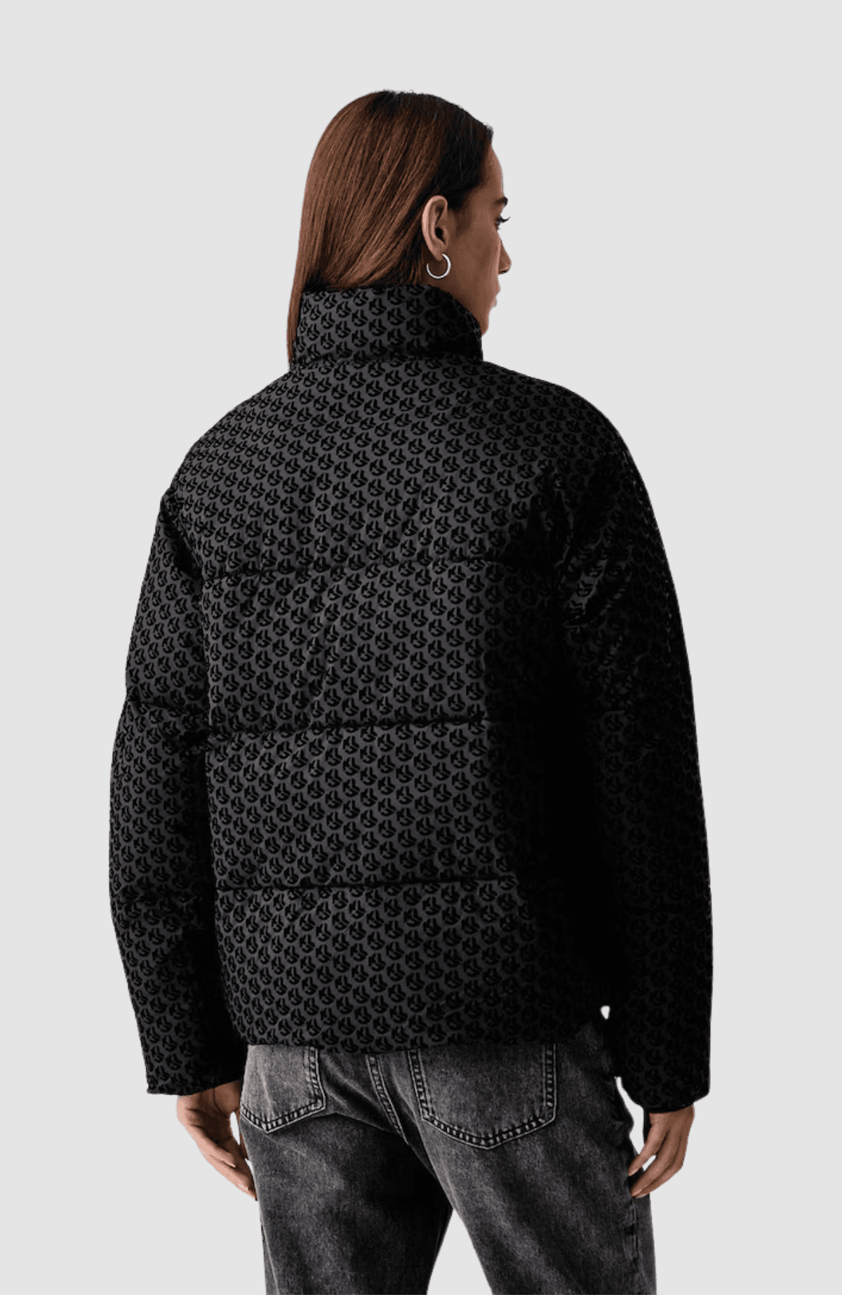 KLJ Flocked Monogram Puffer