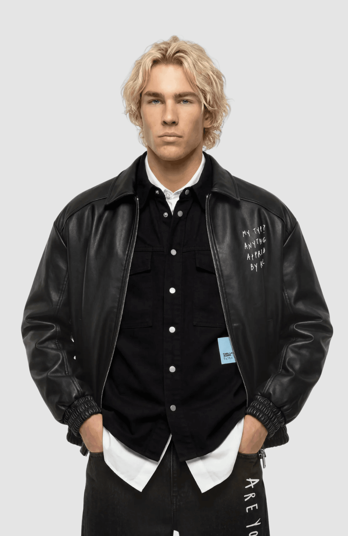 KLJ X Pt Faux Leather Jacket