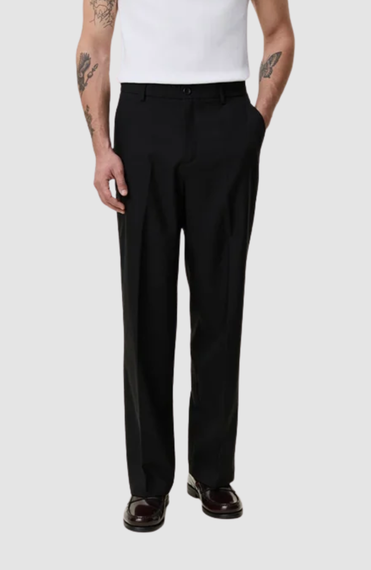 Brushed Twill Tailored Pants