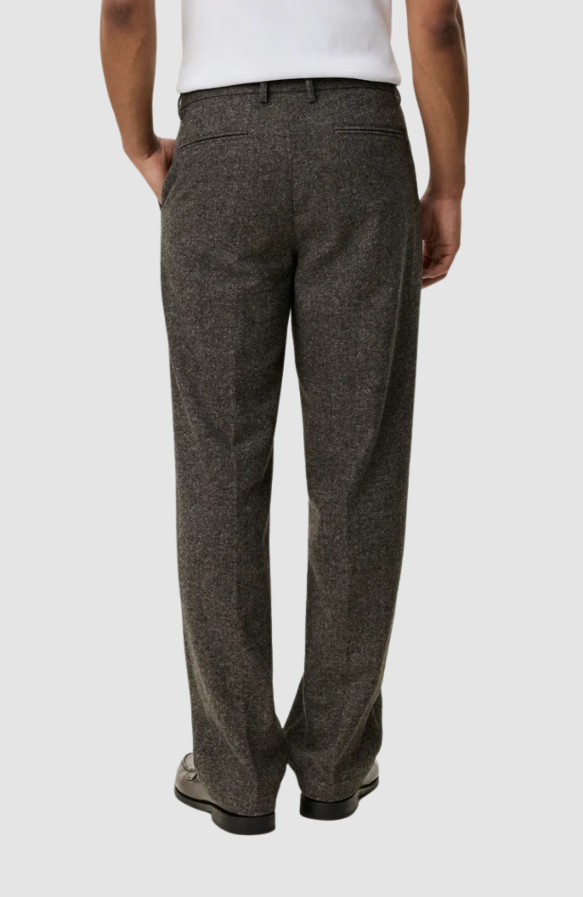 Wool Melange Slack Pants