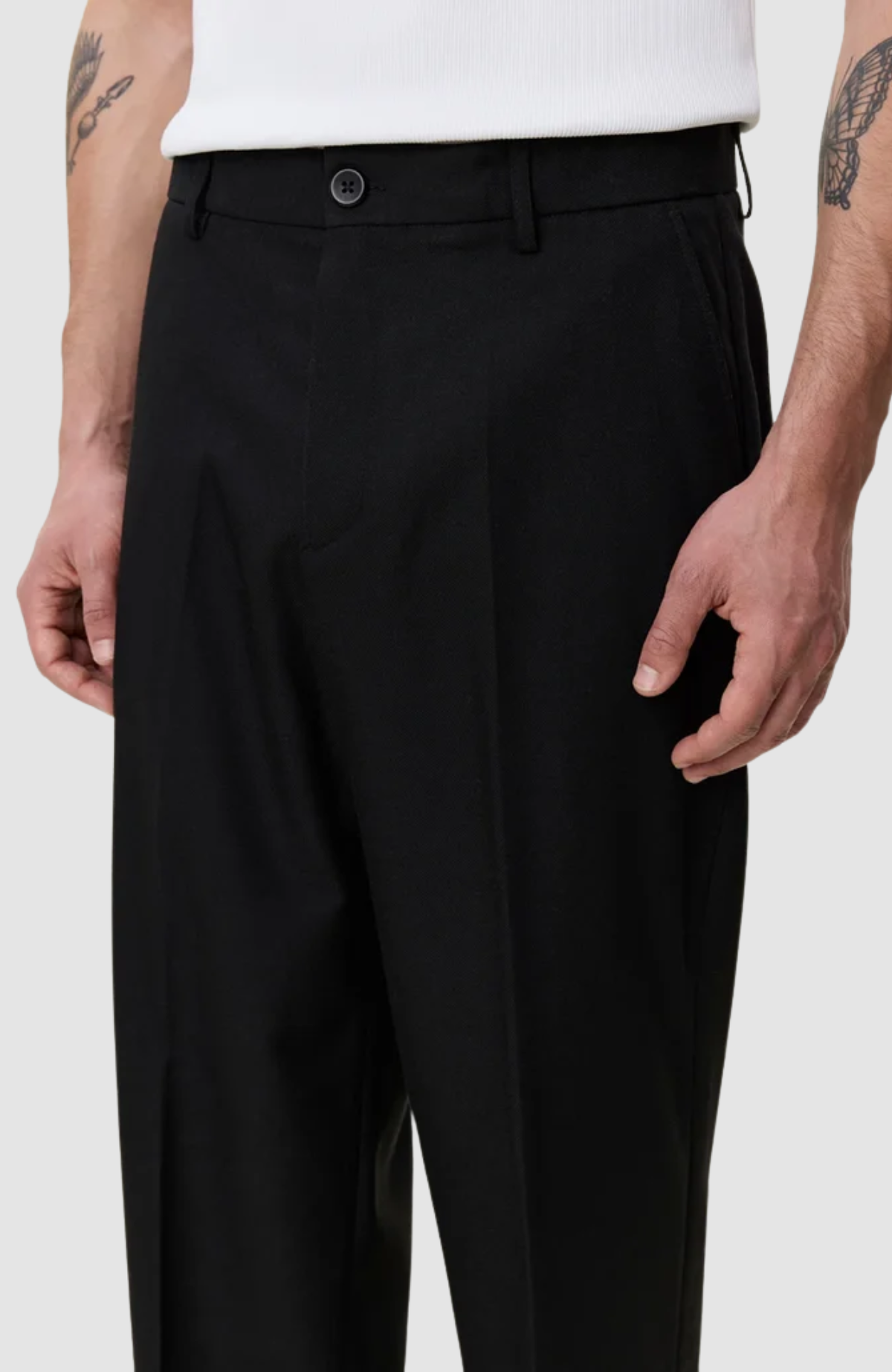 Brushed Twill Tailored Pants
