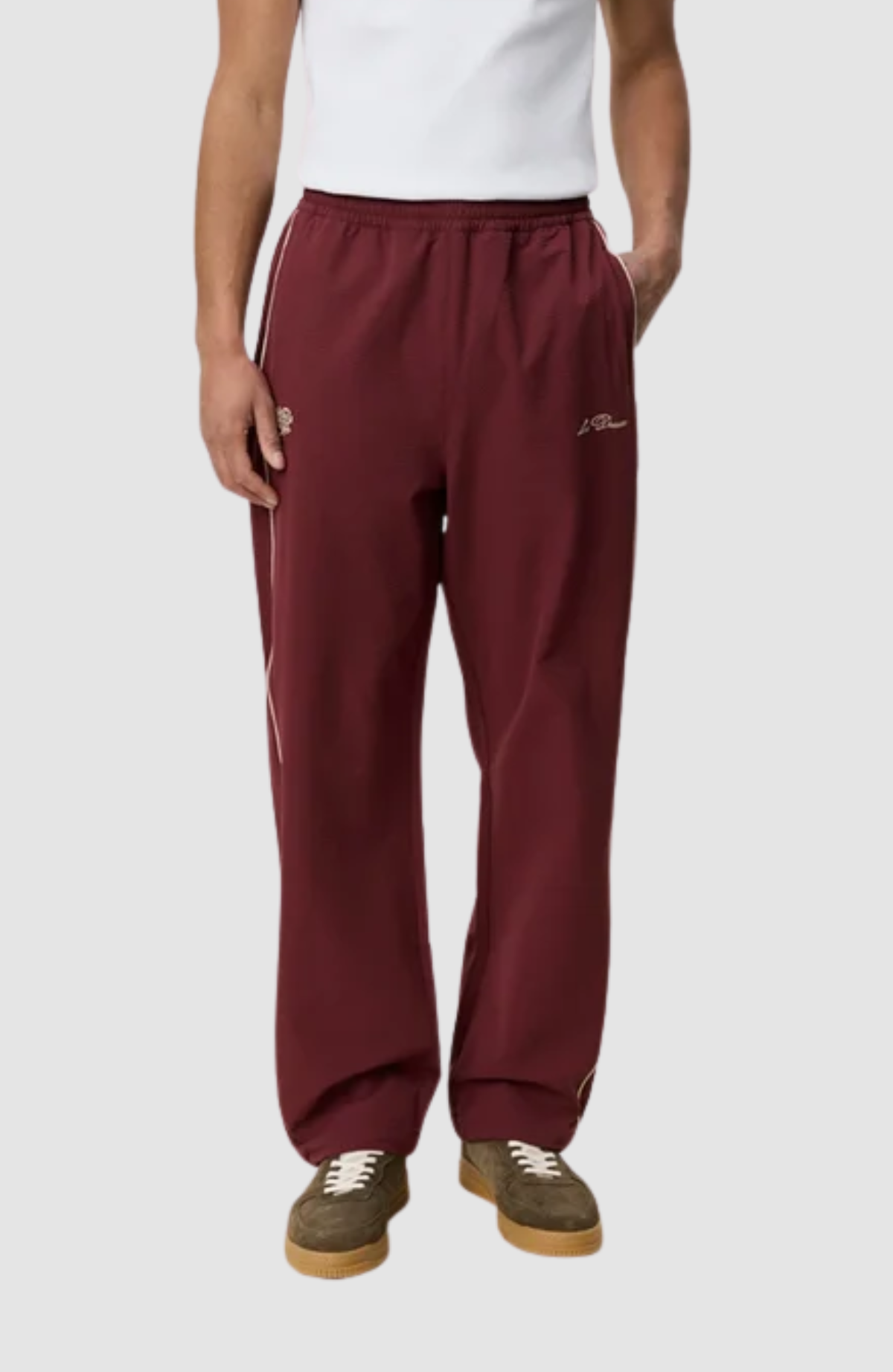 Seersucker Track Pants