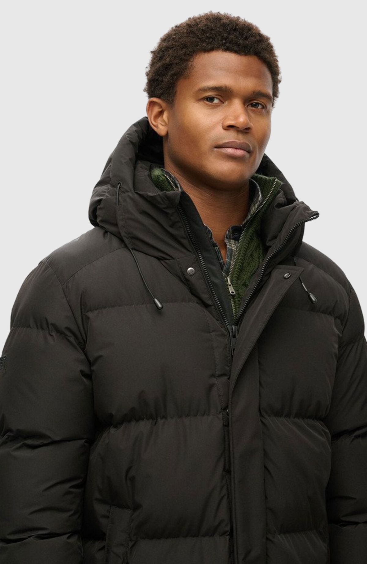 Hooded Sports Puffer Mid Jkt