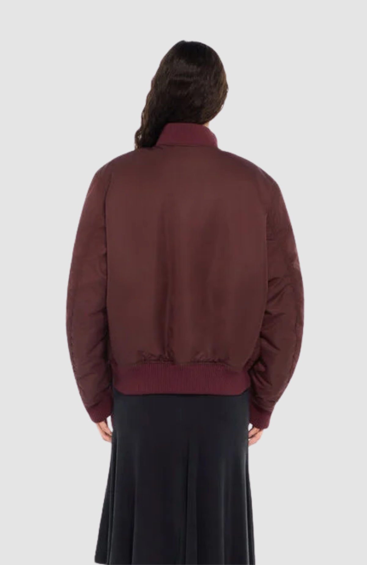 Embr Off White Nylon Bomber