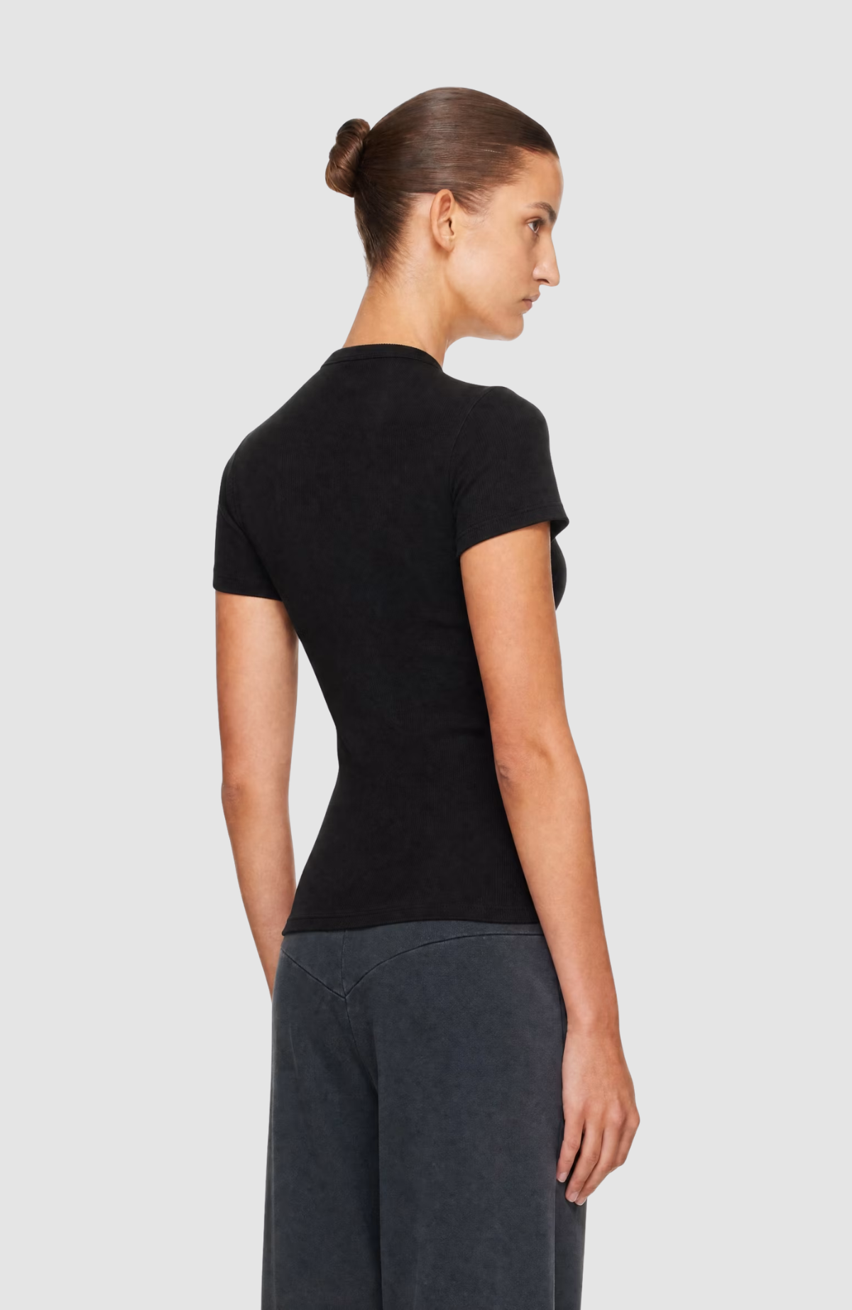 Off Stamp Rib Fitted Tee