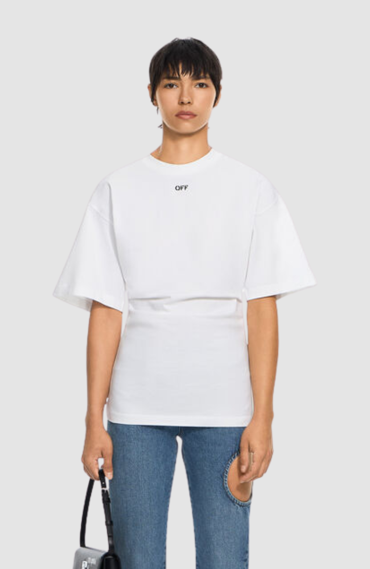 Off Stamp Shoulder Tee