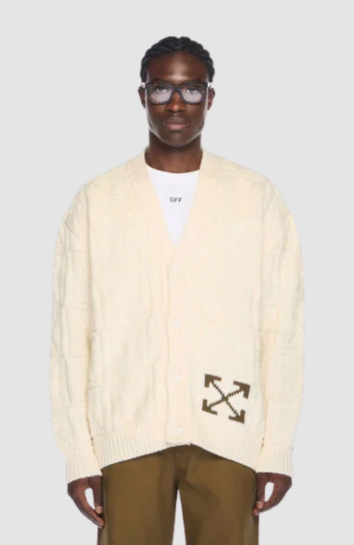 Arrow Ao 3D Stitch Knit Cardigan