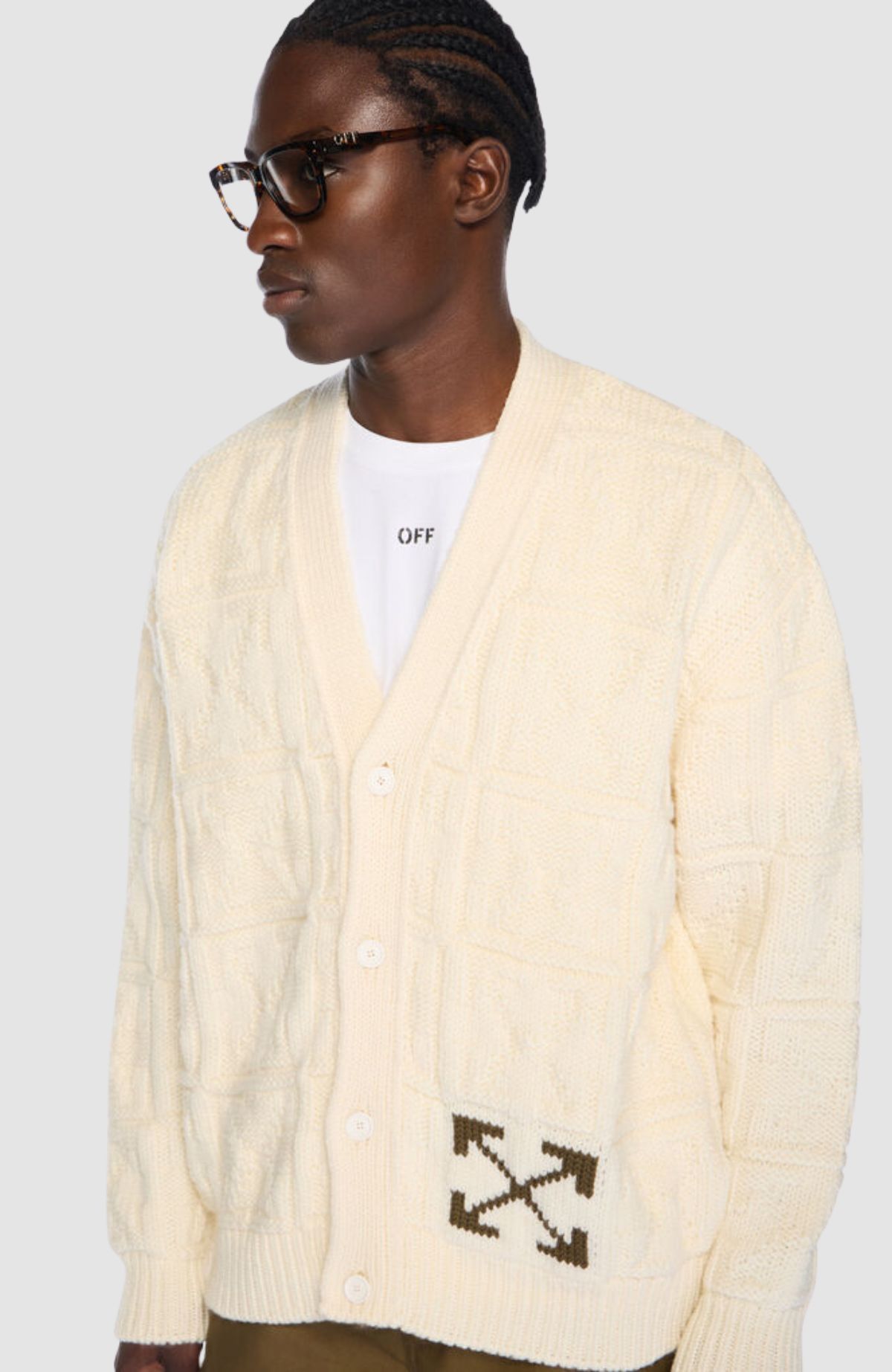 Arrow Ao 3D Stitch Knit Cardigan