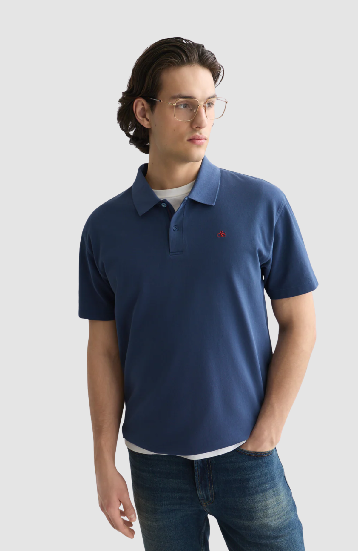 Pique Garment Dyed Relaxed-Fit Polo